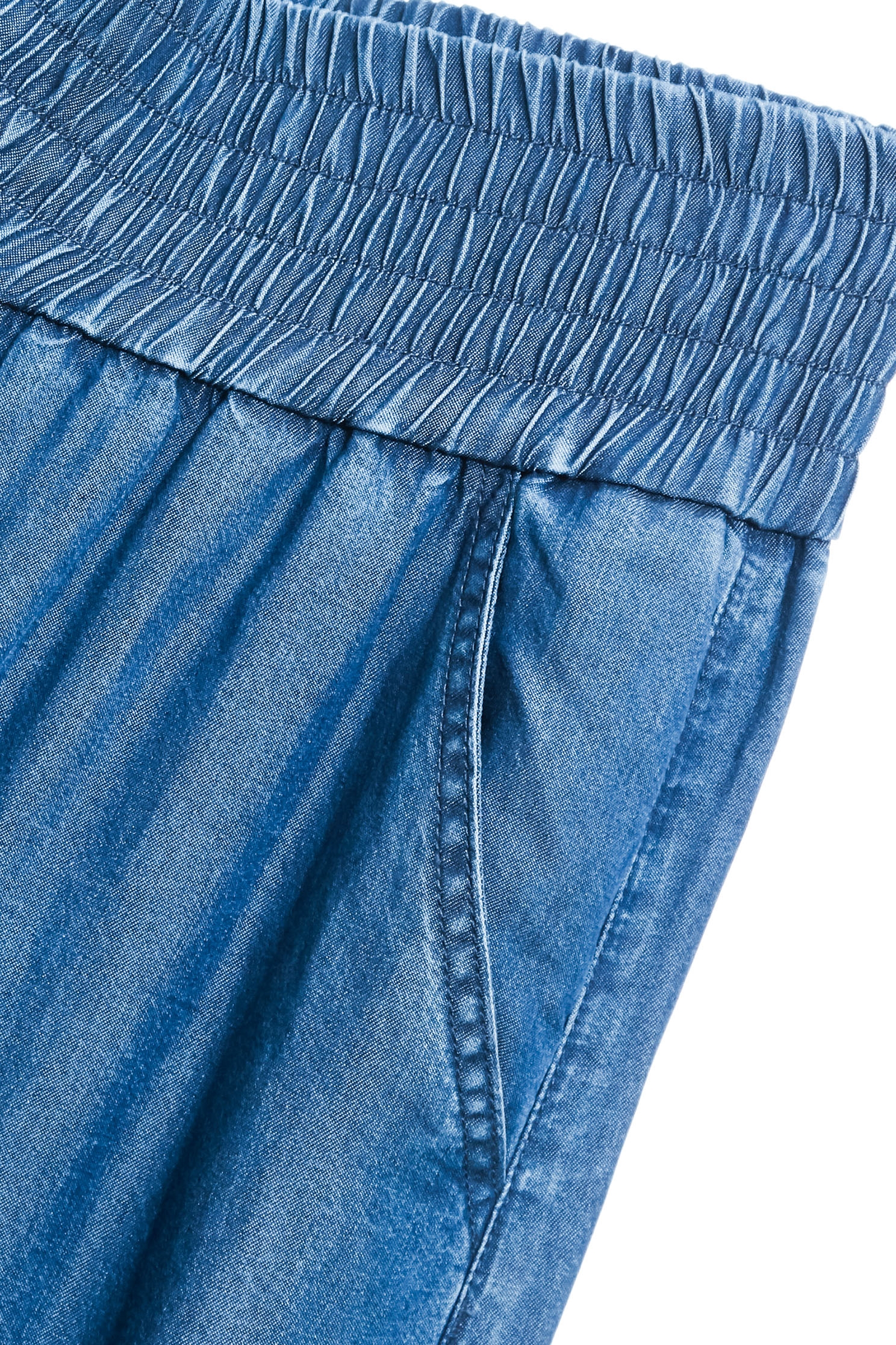 Soft Denim Wide Leg PantsSoft Denim Wide Leg Pants,Season (SS) Look,Denim,Jeans,pants