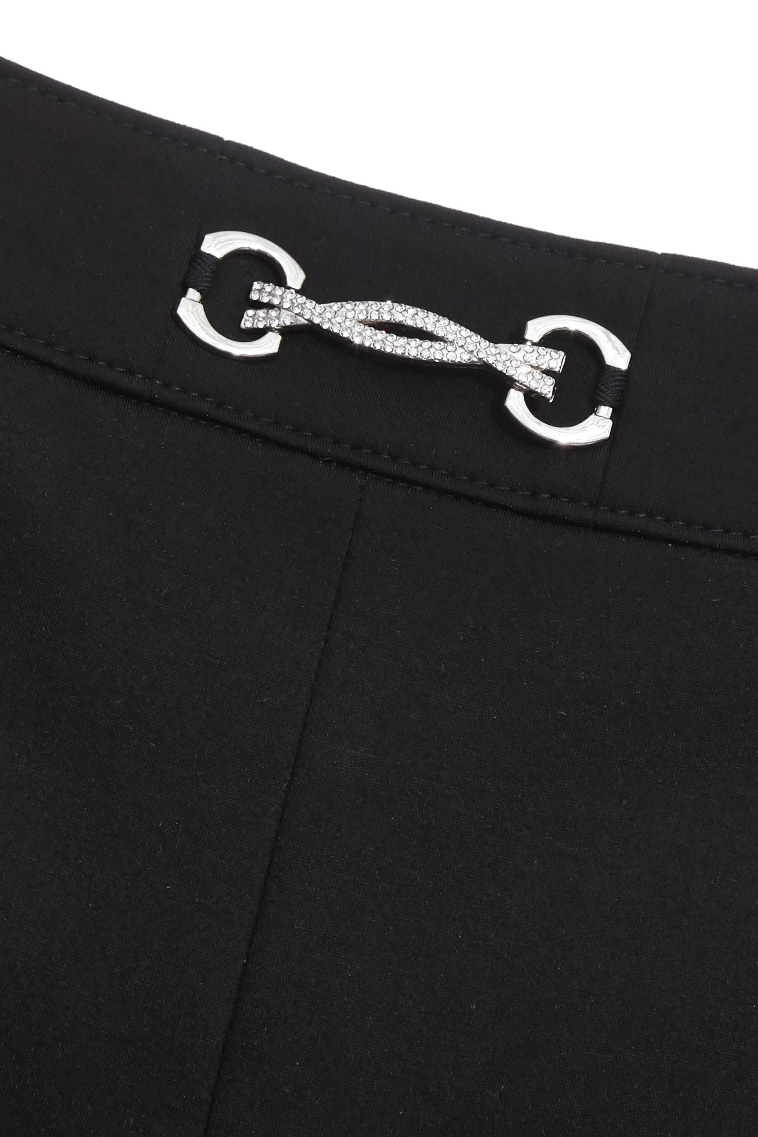 Minimalist Silver Buckle Black ShortsMinimalist Silver Buckle Black Shorts,Season (SS) Look,Shorts,pants,Black pants