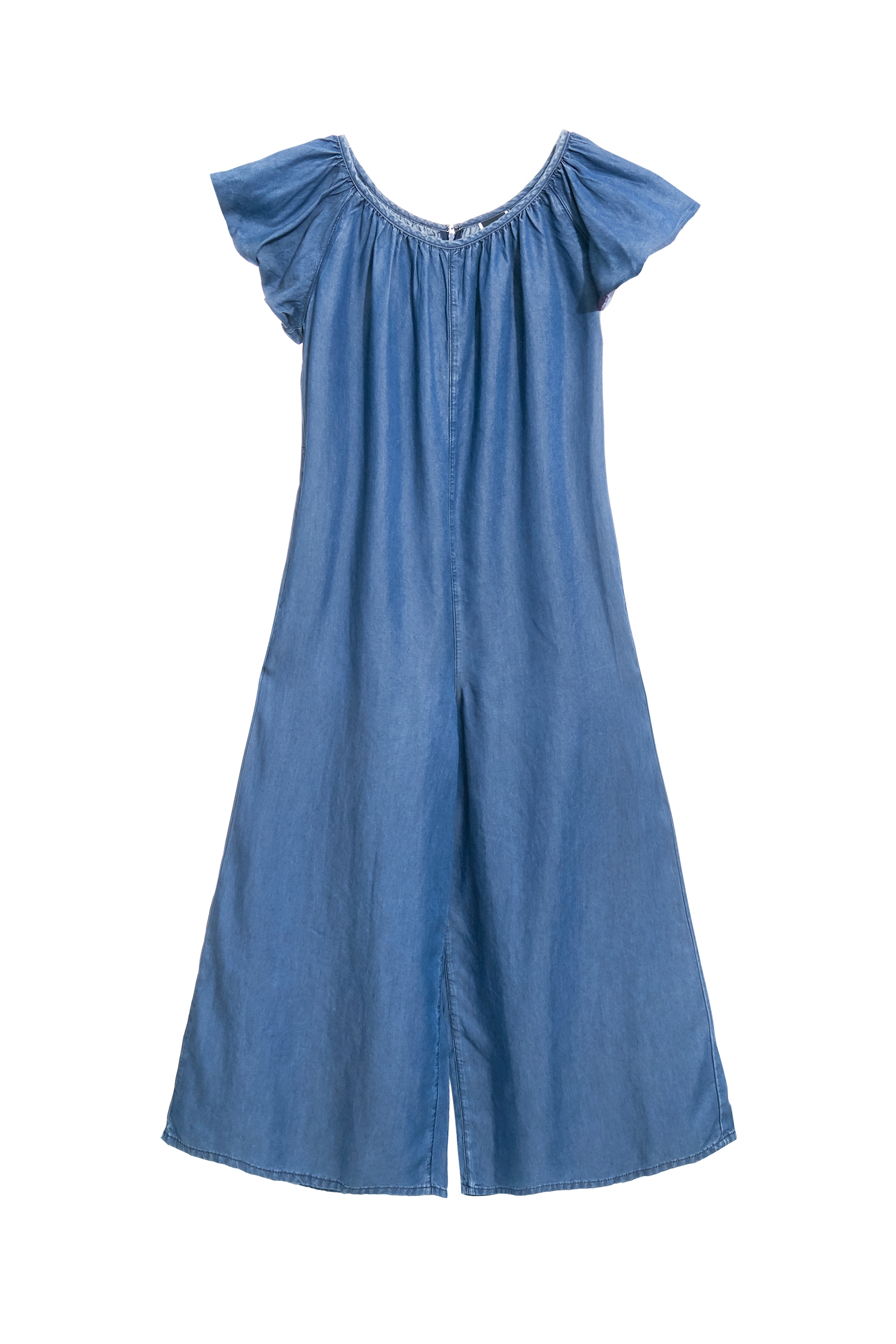 Soft Denim Wide Leg JumpsuitSoft Denim Wide Leg Jumpsuit,Season (SS) Look,Denim,Jeans,pants,Jumpsuits