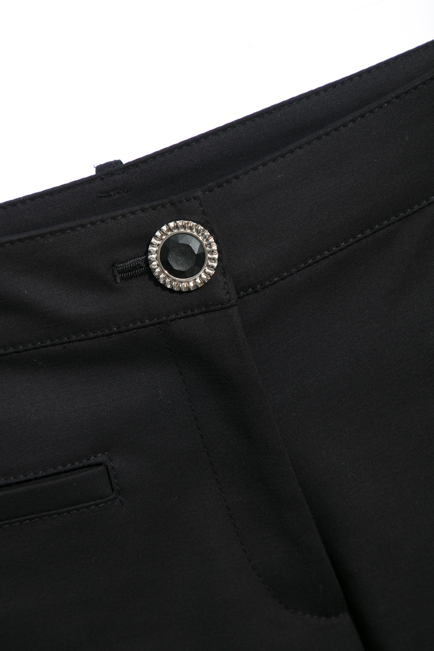 Basic Boot Leg Black PantsSimple vintage flared trousers,Culottes,Season (SS) Look,Culottes