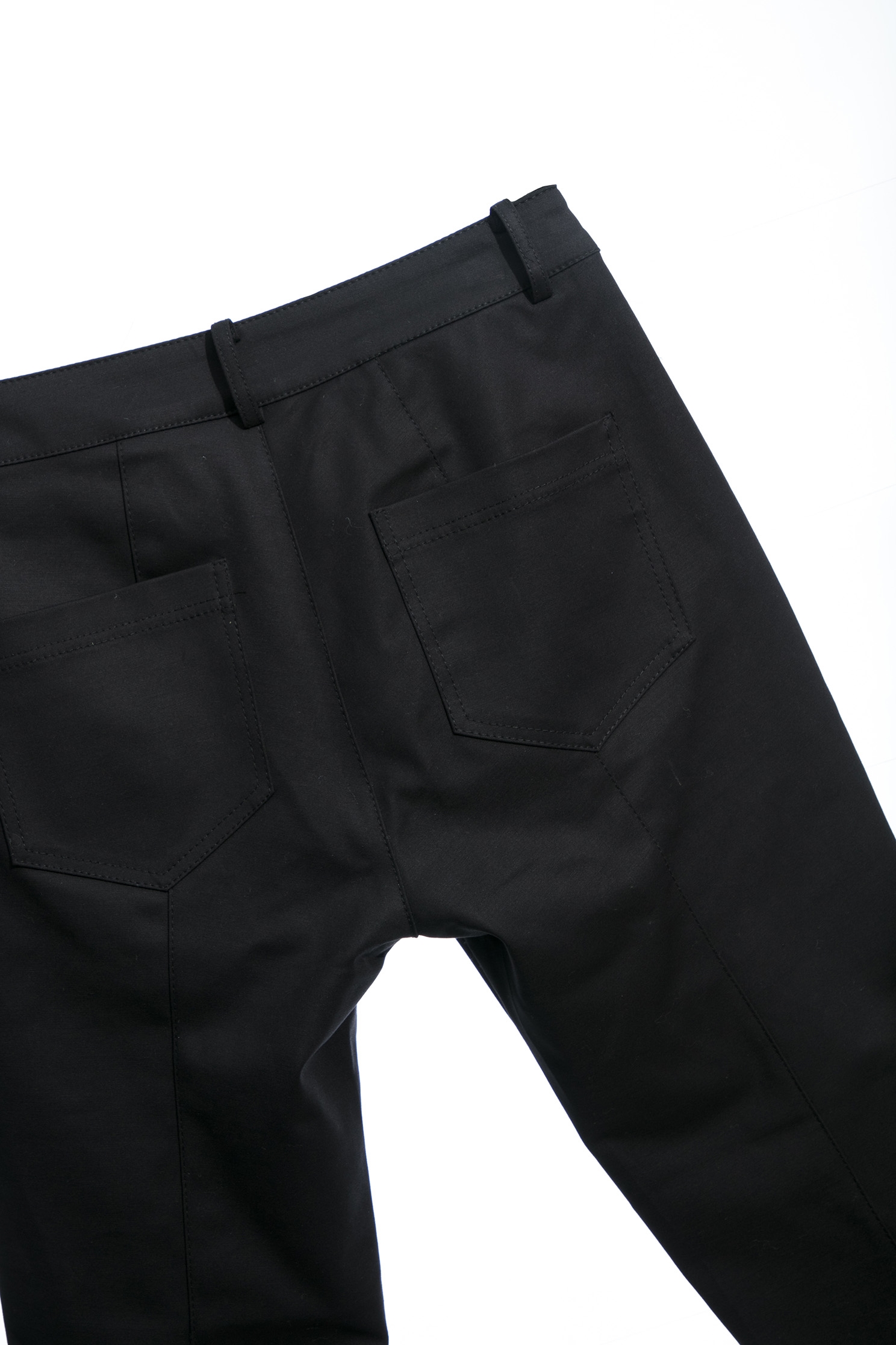 Basic Boot Leg Black PantsSimple vintage flared trousers,Culottes,Season (SS) Look,Culottes