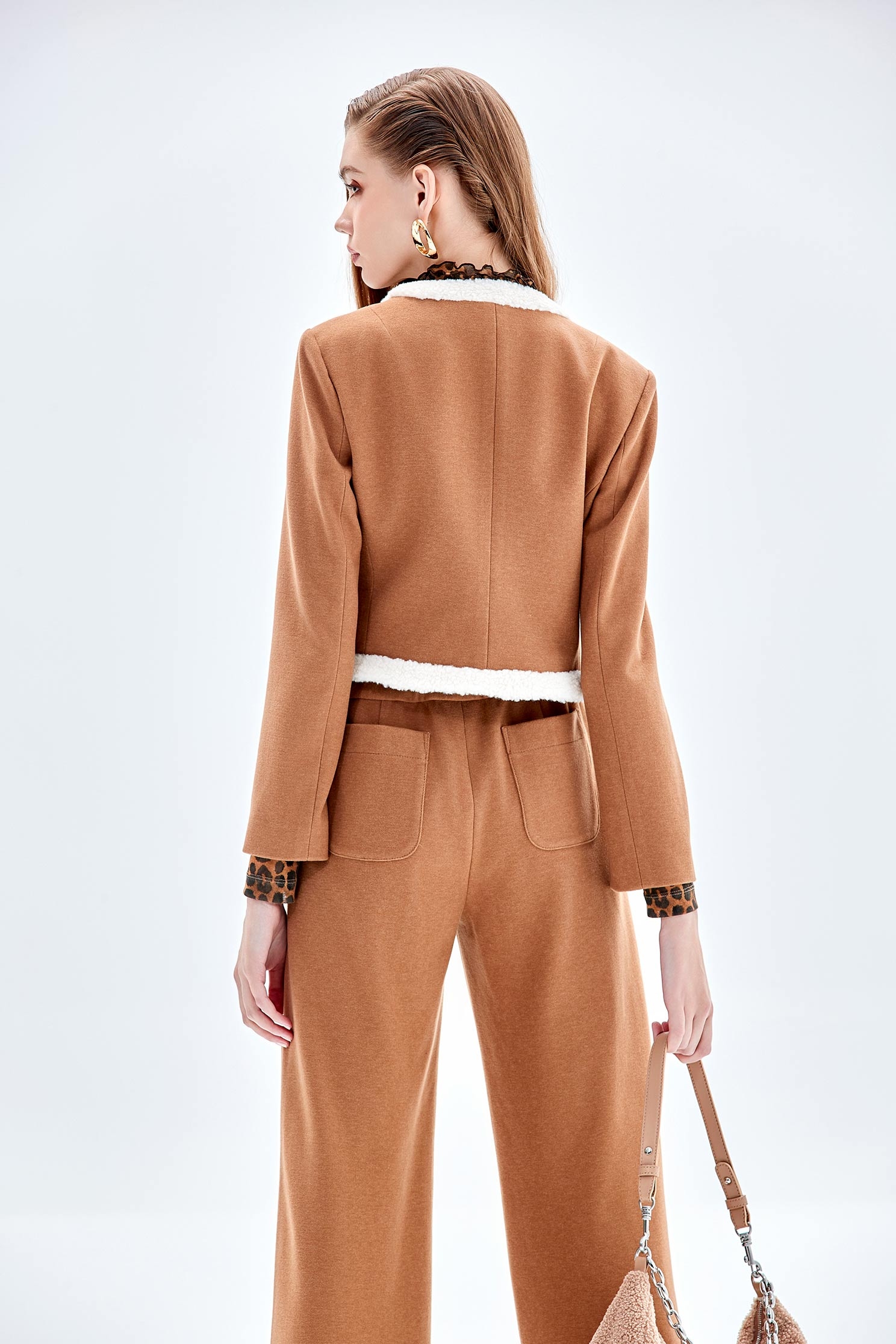 Brown Wide Leg PantsBrown Wide Leg Pants,Culottes,Season (AW) Look,Culottes