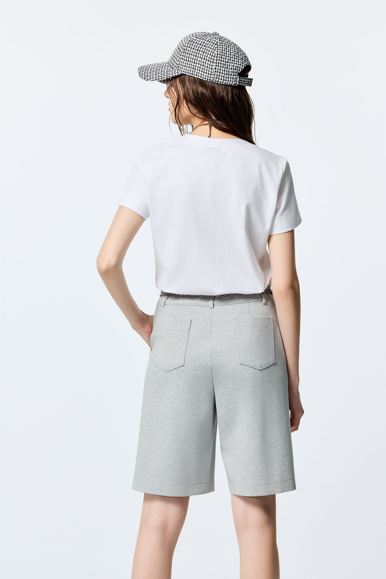 Light Grey Casual BermudasLight Grey Casual Bermudas,Shorts,Season (AW) Look,pants