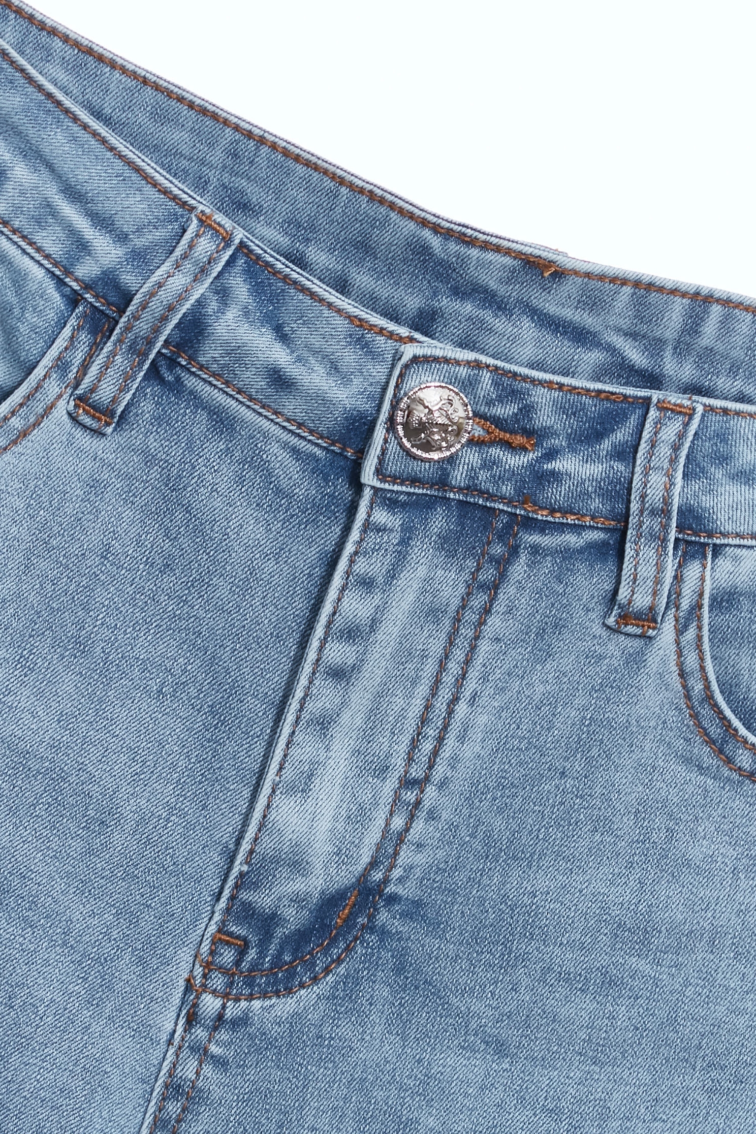 Stylish Hemming Detail Boot Leg JeansStylish Hemming Detail Boot Leg Jeans,Denim,Jeans,Season (AW) Look,pants