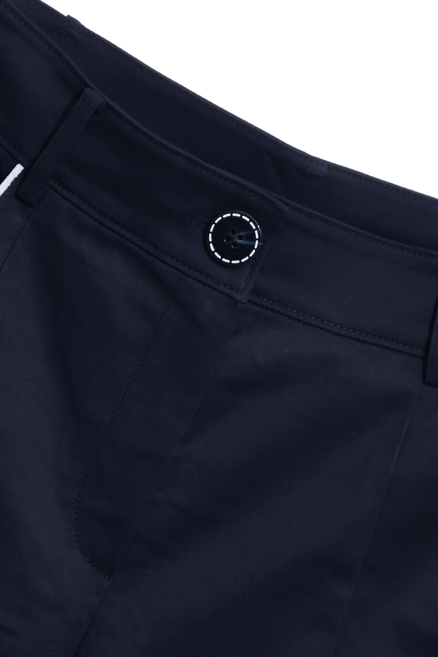 Navy Boot Leg Pants With Contrast Pocket Trim DetailNavy Boot Leg Pants With Contrast Pocket Trim Detail,Bell-bottoms,Season (AW) Look,pants