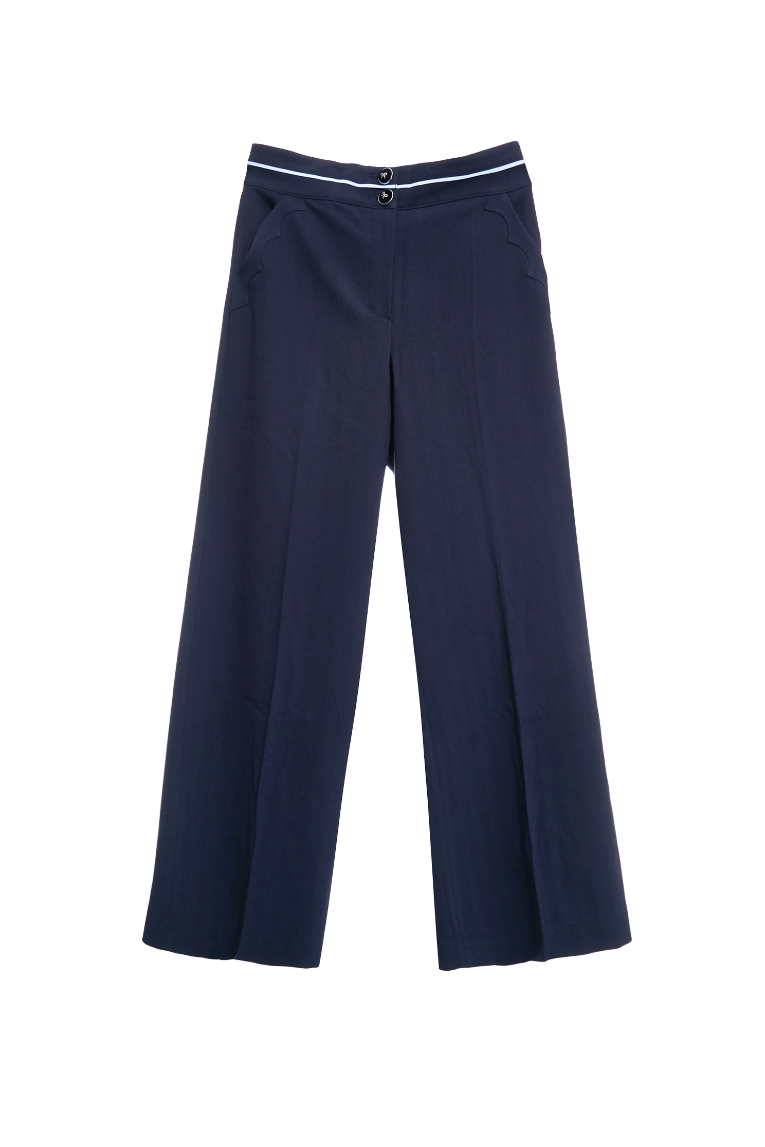 Waistband Detail Wide Leg PantsWaistband Detail Wide Leg Pants,Culottes,Season (AW) Look,pants