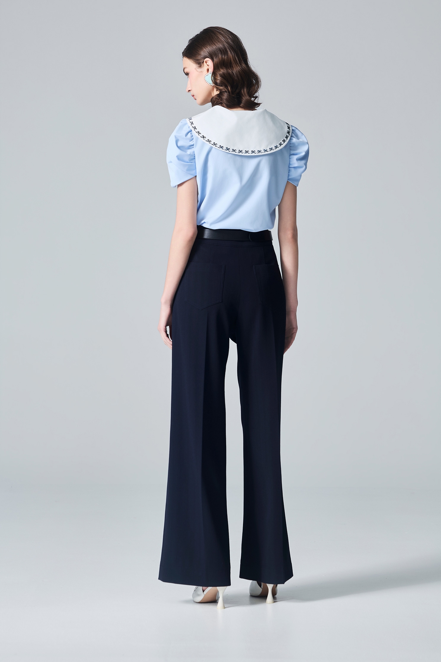 Waistband Detail Wide Leg PantsWaistband Detail Wide Leg Pants,Culottes,Season (AW) Look,pants