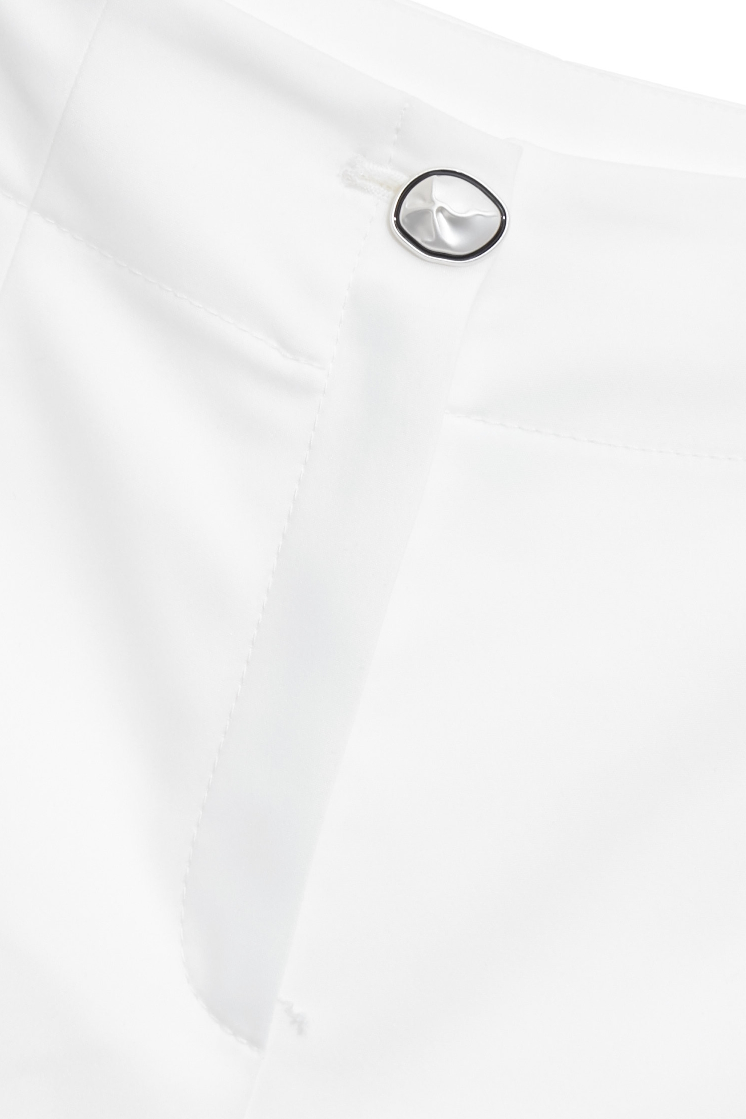 Contrast Side Stitch Detail White PantsContrast Side Stitch Detail White Pants,Culottes,White pants,Season (AW) Look,pants