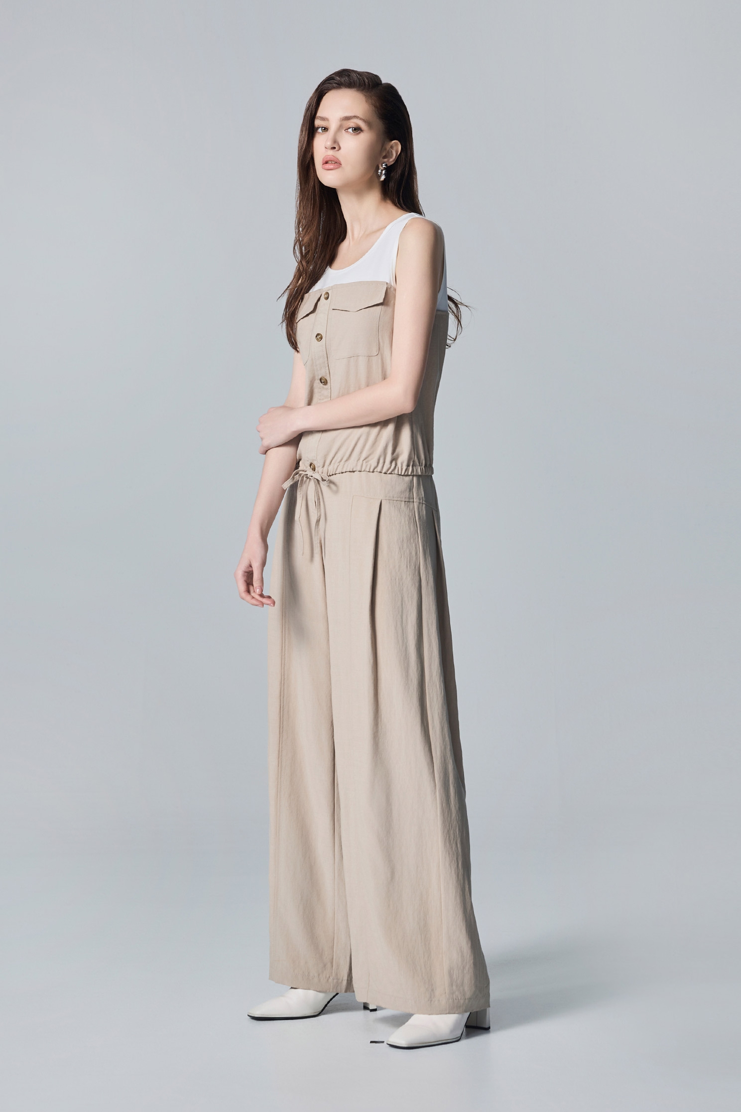 Wide Leg Khaki PantsWide Leg Khaki Pants,Culottes,Season (AW) Look,pants