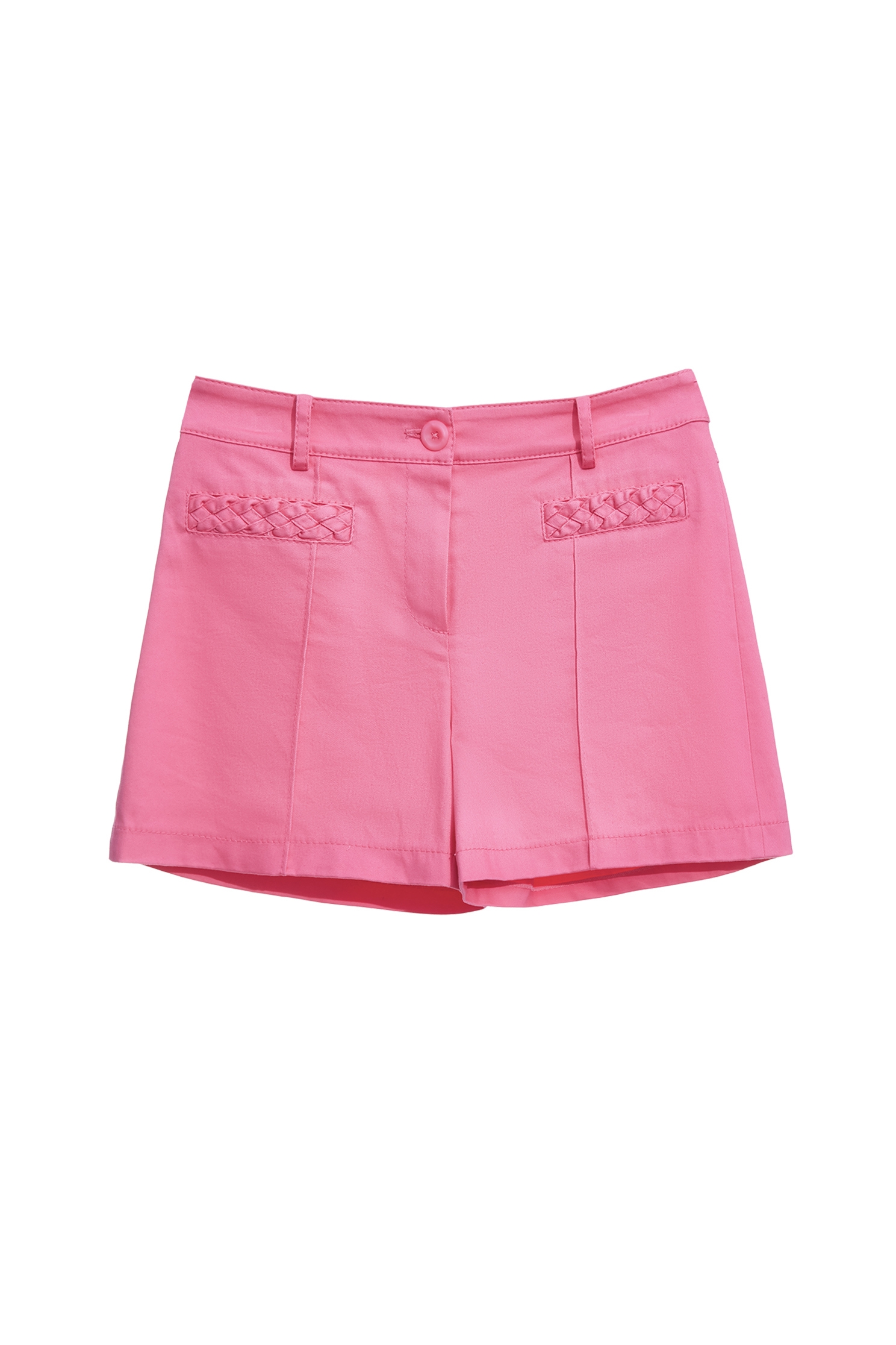Deep Pink Braided Detail ShortsDeep Pink Braided Detail Shorts,Denim,Jeans,Shorts,Season (AW) Look,pants