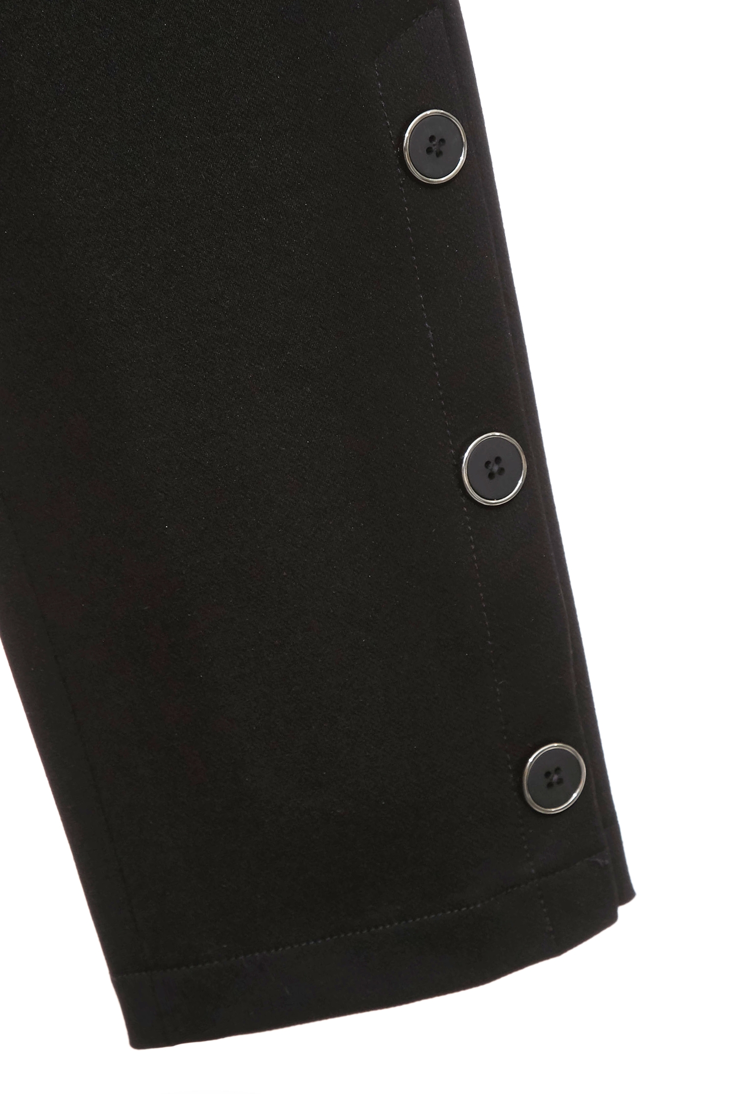 Black Fitted Pants With Side Slit DetailBlack Fitted Pants With Side Slit Detail,Office Looks,Season (AW) Look,Skinny pants,Skinny pants