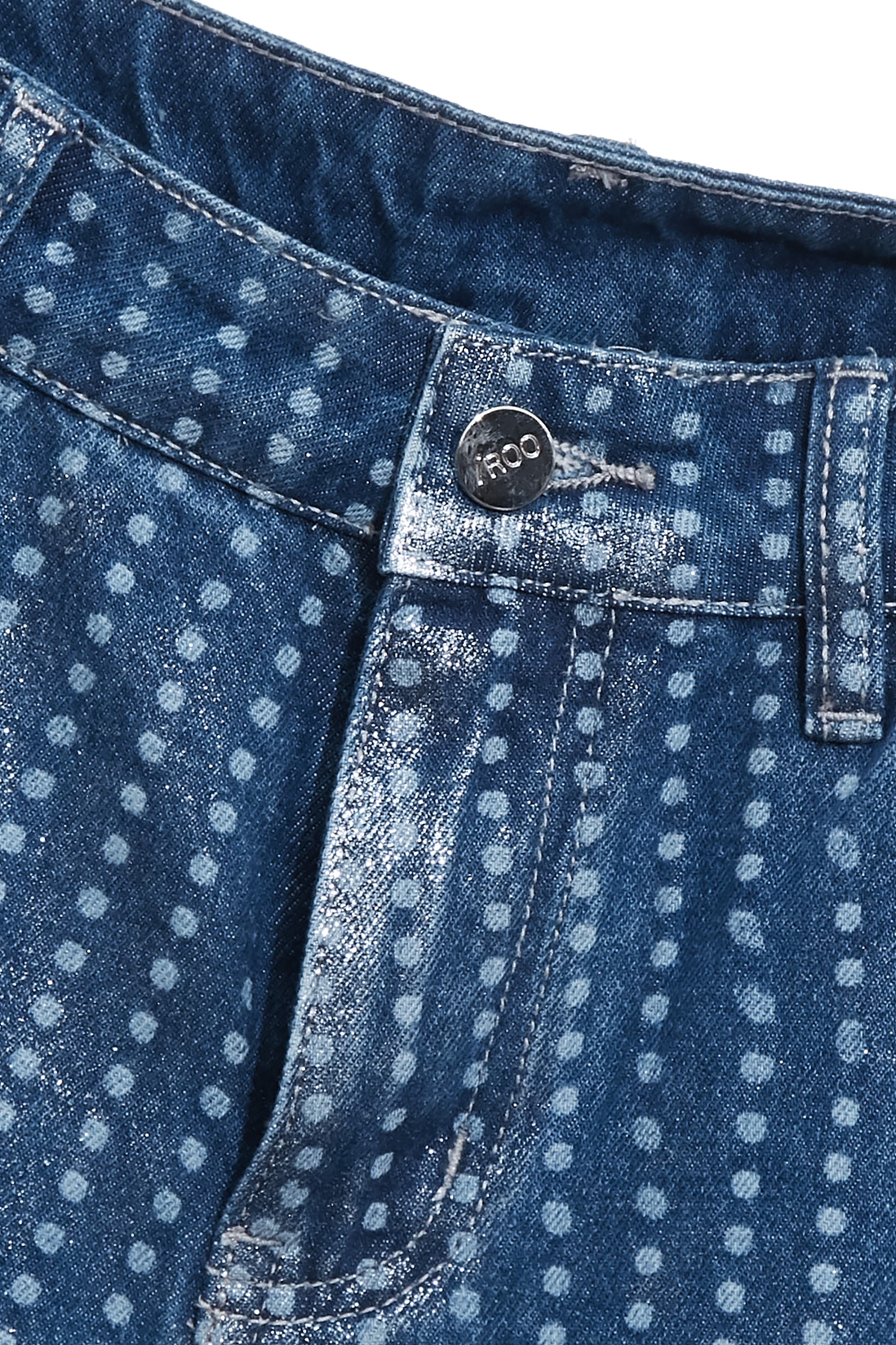 Metallic Sheen Dotted JeansMetallic Sheen Dotted Jeans,Denim,co-ord sets,Denim,Jeans,Season (AW) Look,Valentine