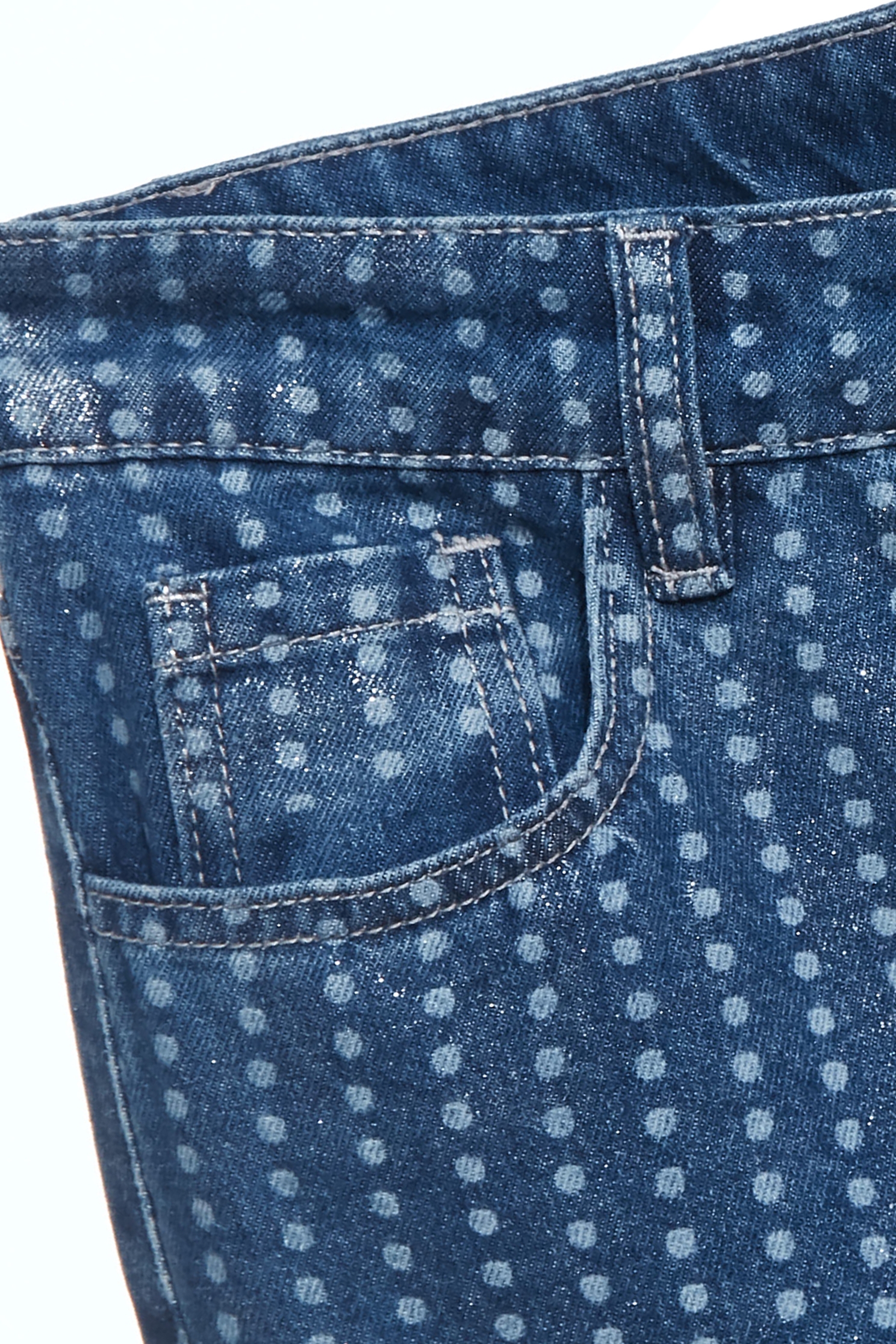 Metallic Sheen Dotted JeansMetallic Sheen Dotted Jeans,Denim,co-ord sets,Denim,Jeans,Season (AW) Look,Valentine