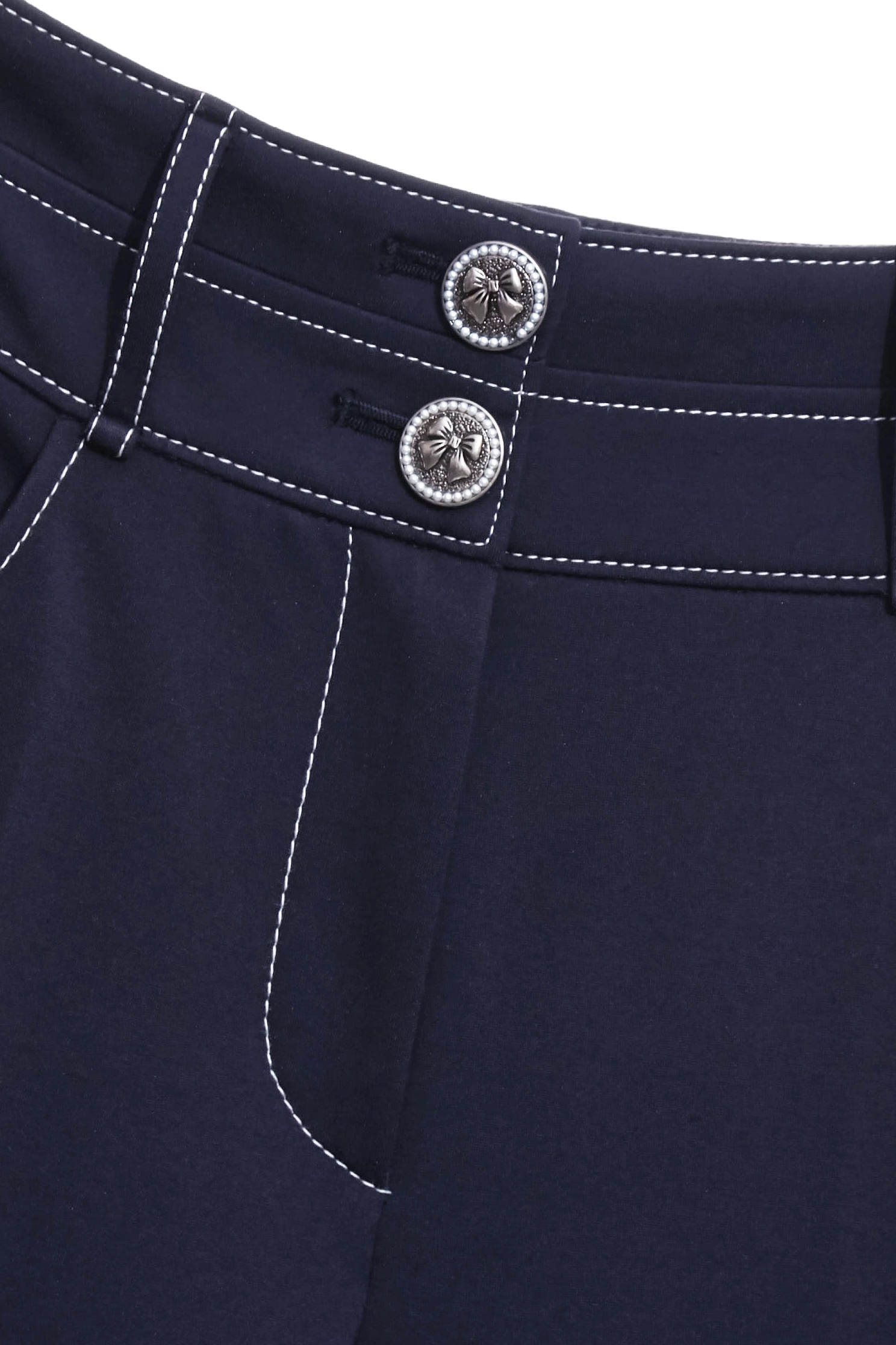 Navy Straight Cut PantsNavy Straight Cut Pants,Culottes,Season (AW) Look,pants