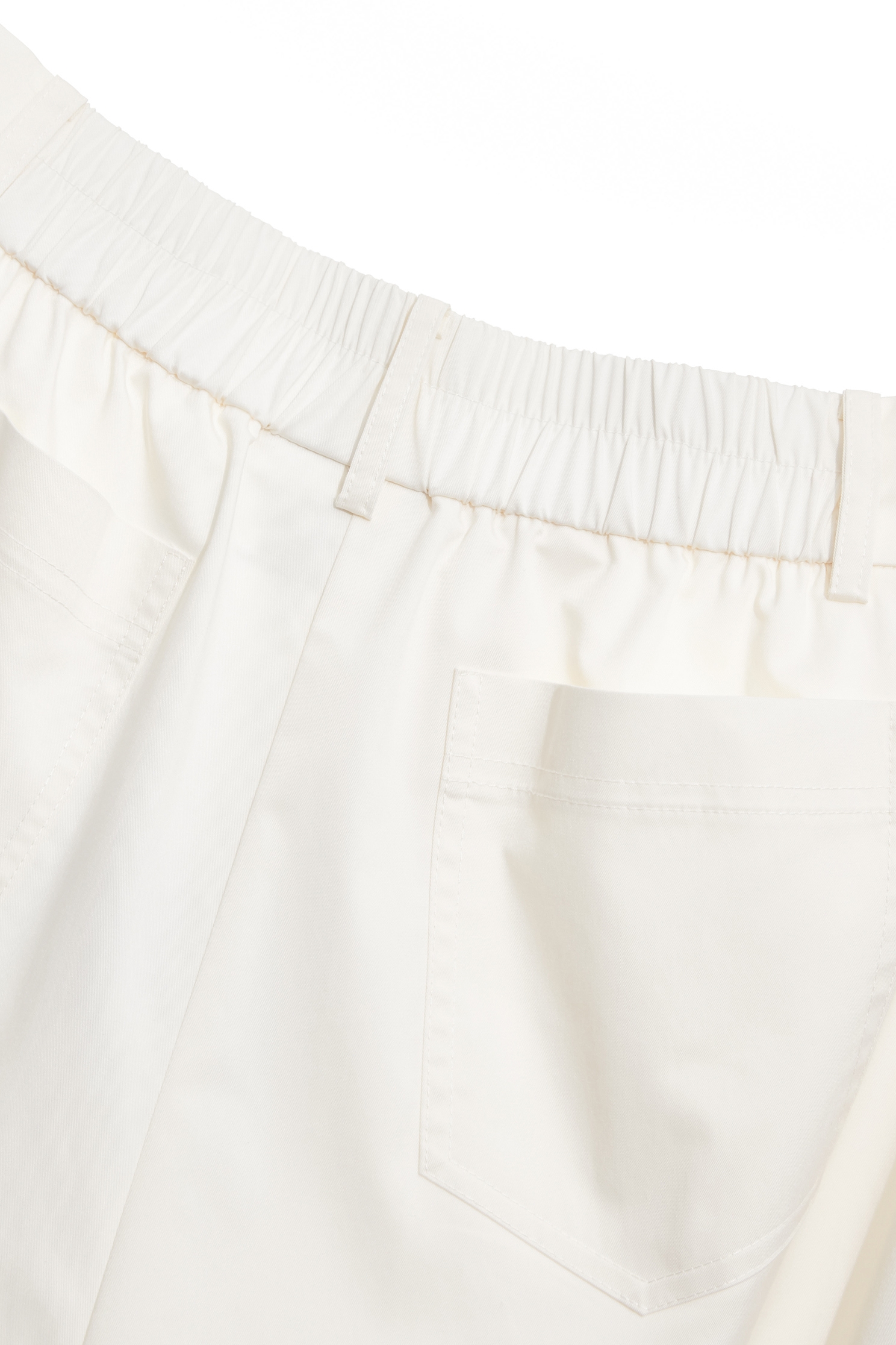 Gathered Detail Wide Leg PantsGathered Detail Wide Leg Pants,Culottes,White pants,Season (AW) Look,bows,pants