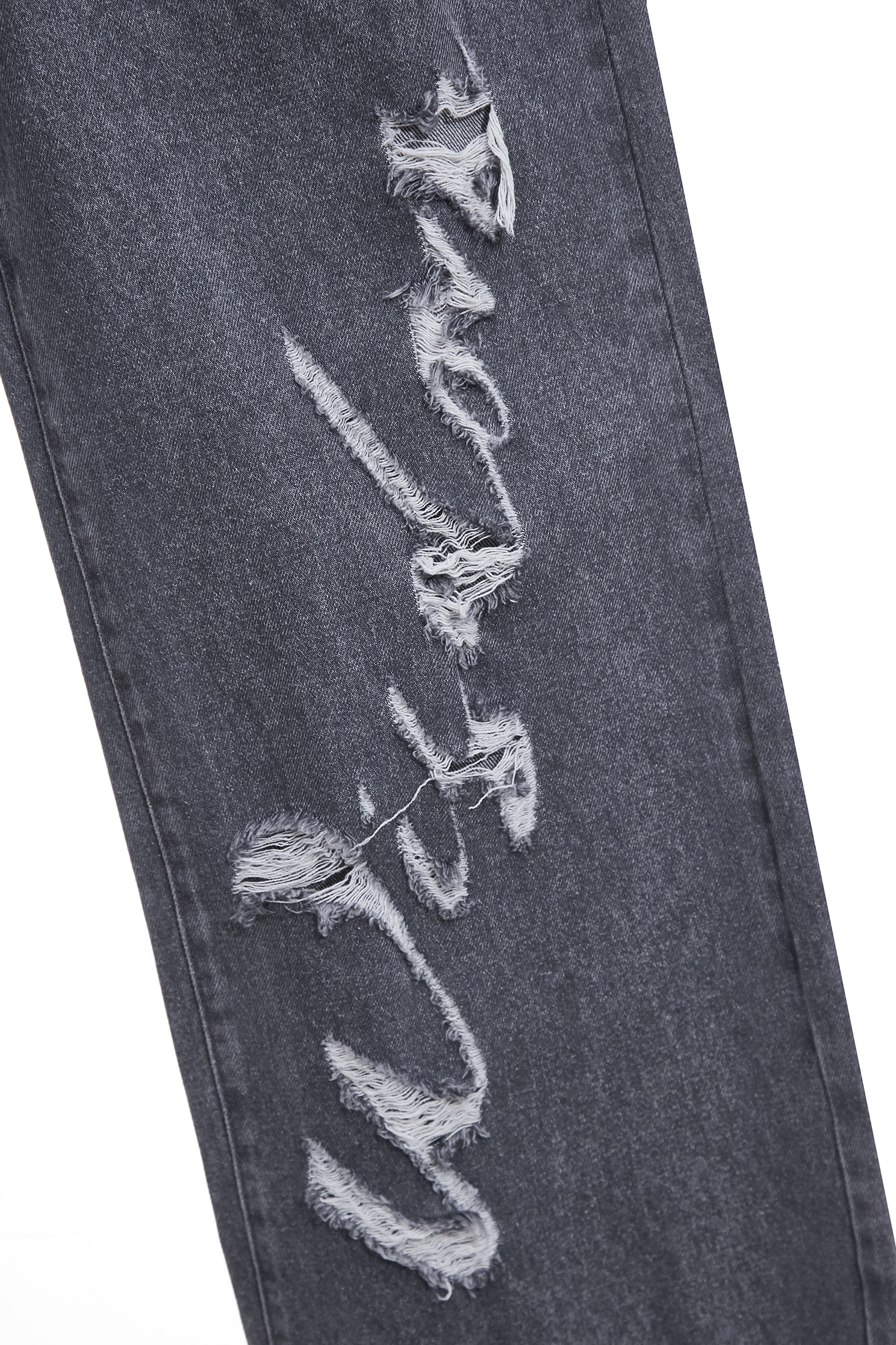 Slogan Distress Wide Leg JeansSlogan Distress Wide Leg Jeans,Denim,Jeans,Season (AW) Look,pants