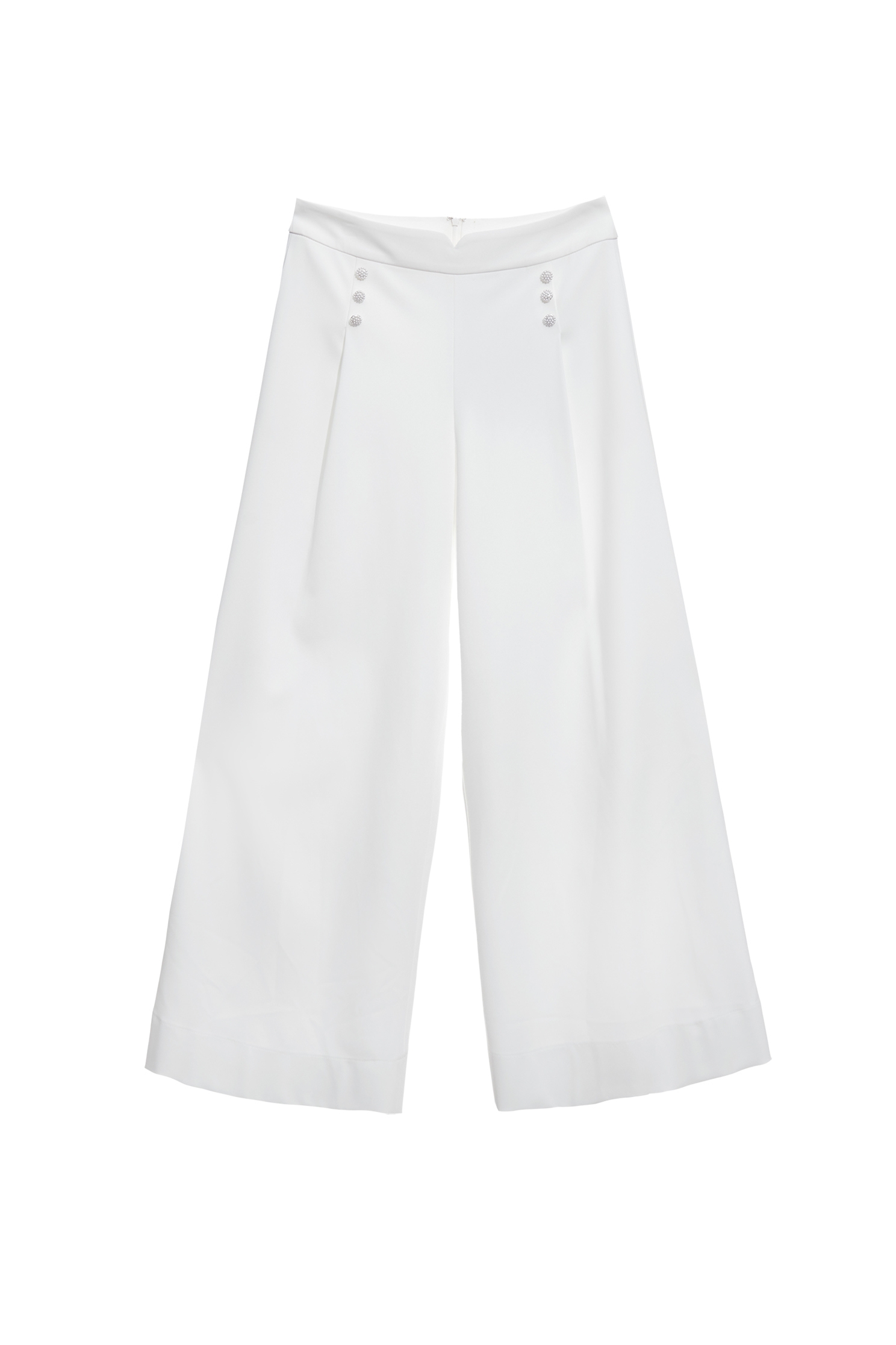 Pearl White Wide Leg PantsPearl White Wide Leg Pants,Culottes,pearl,White pants,Season (AW) Look,pants