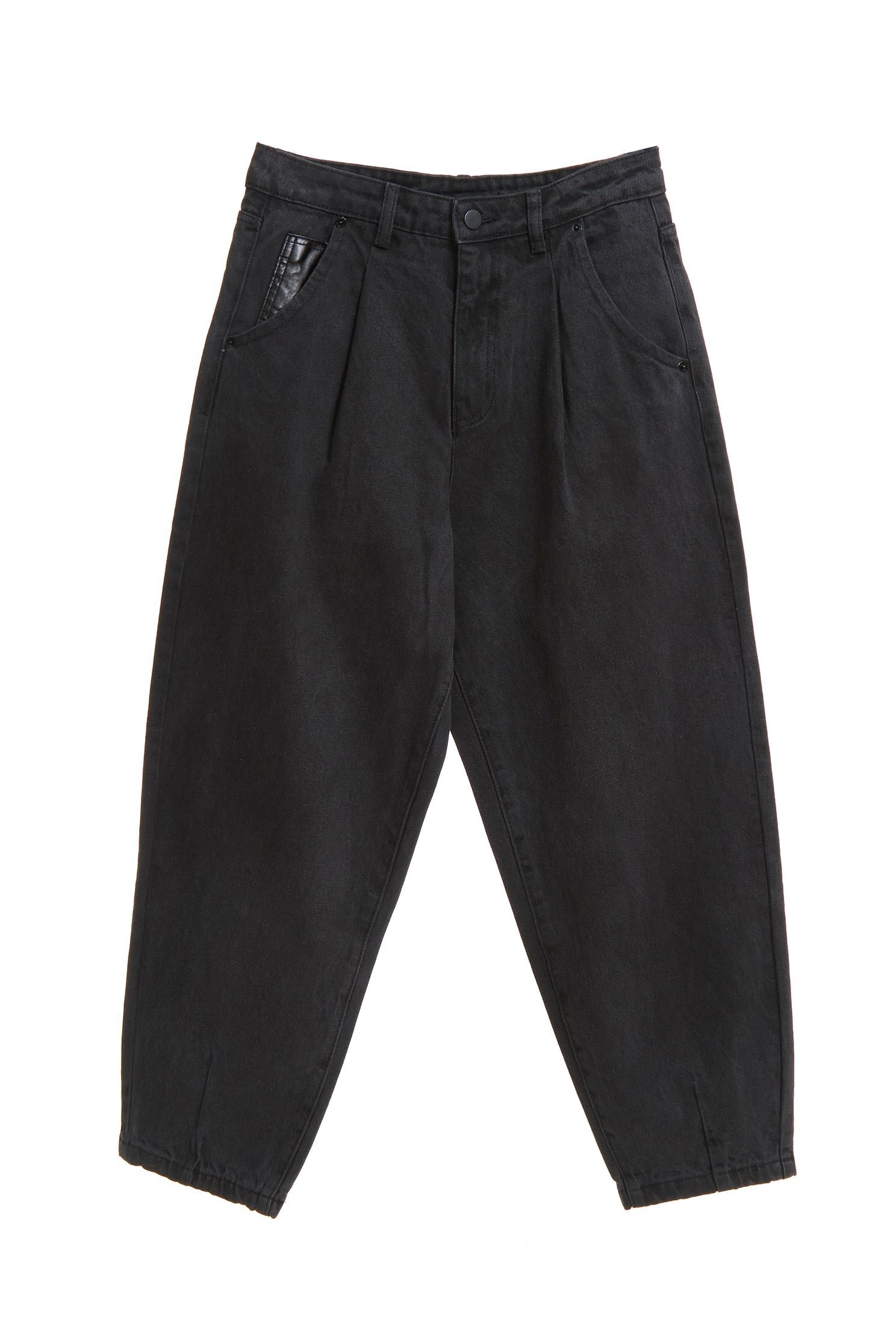 High Waist Boyfriend PantsDot-belted trousers,Rayon,dotcollection,Season (AW) Look,Skinny pants,Skinny pants,Pants,Black trousers