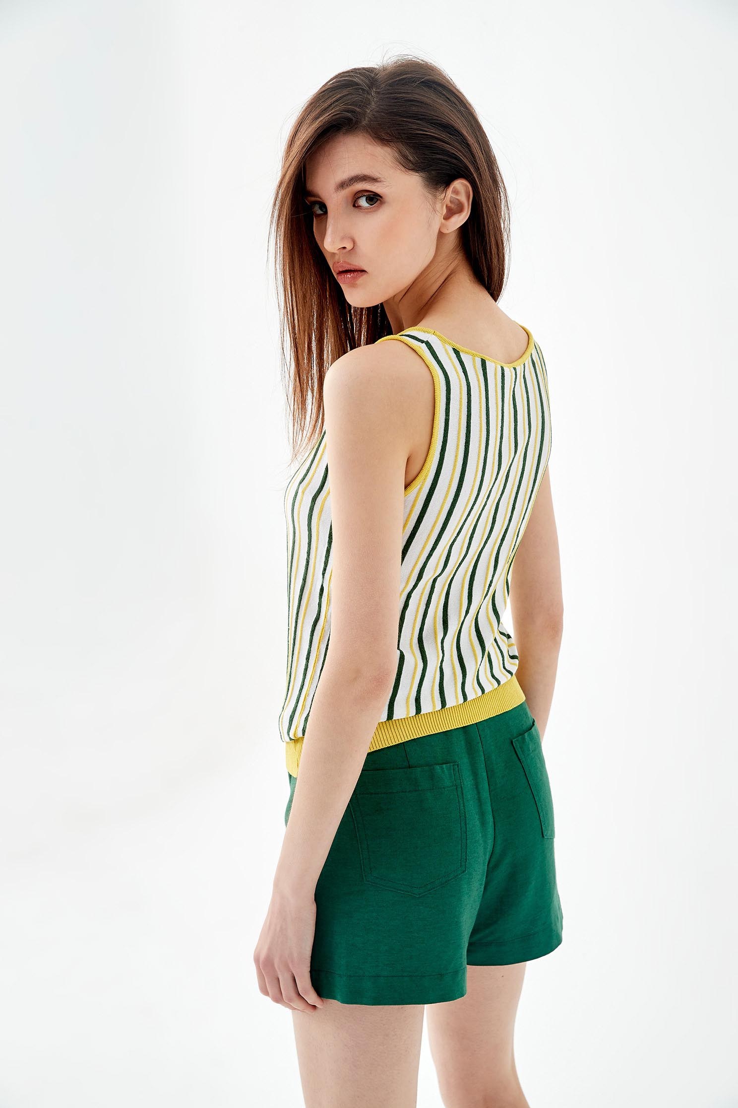 Side Knot Asymmetrical SkortsShort skirt with side twisted,travelwear,Season (SS) Look,Mini skirts,Shorts,comfotism,Skorts