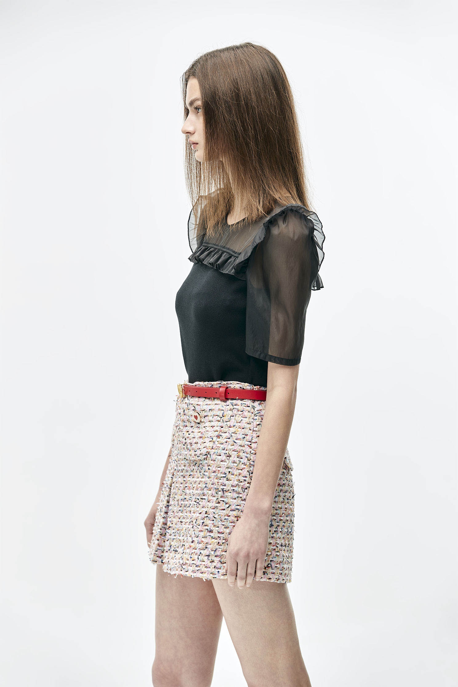 Tweed A-Line SkortsColorful tweed skort,Season (SS) Look,Skorts