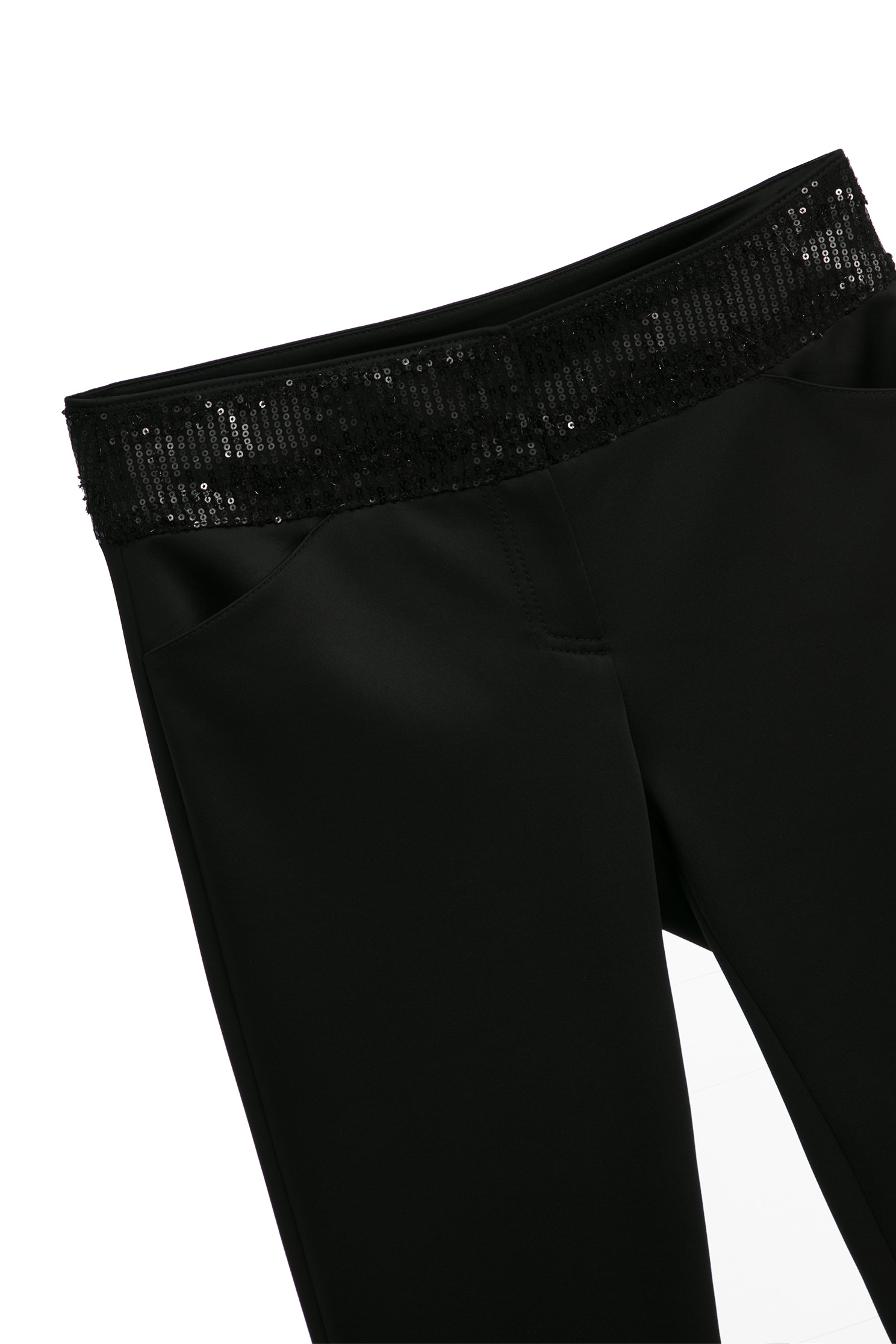 Sequin Slim Fit Black PantsSequin Slim Fit Black Pants,Season (SS) Look,Skinny pants,Skinny pants,Tailored pants