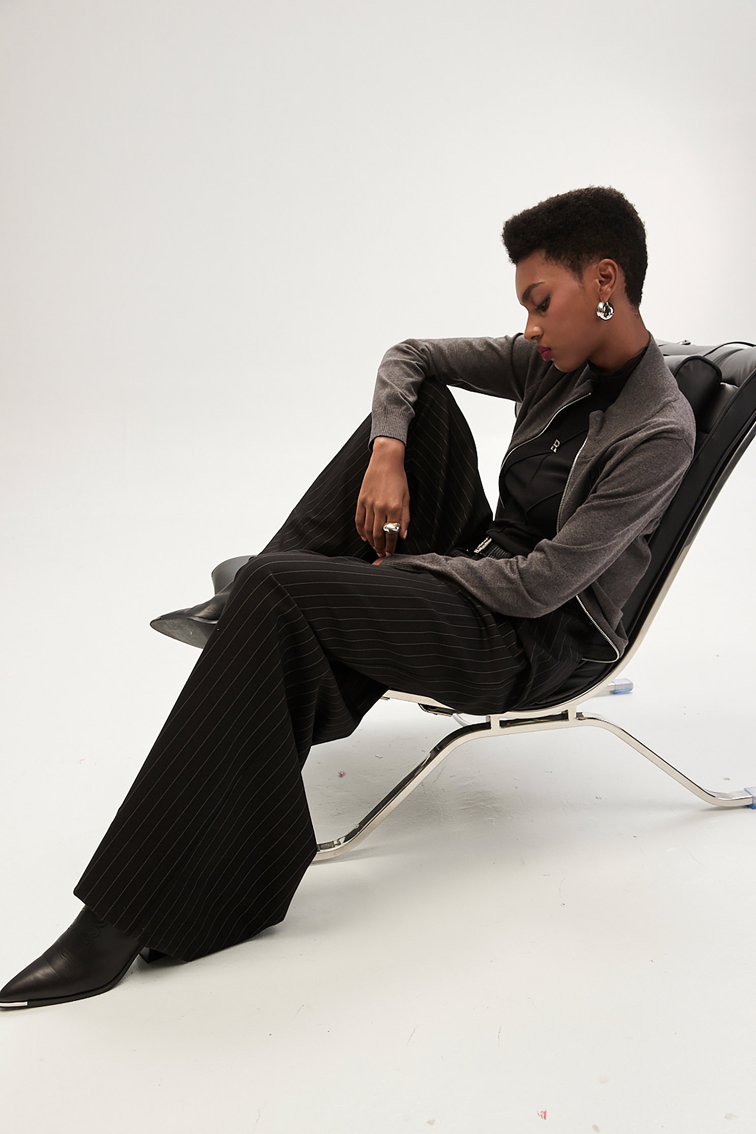 Pinstripe Wide Leg PantsPinstripe Wide Leg Pants,Culottes,Season (SS) Look,Stripe,Culottes