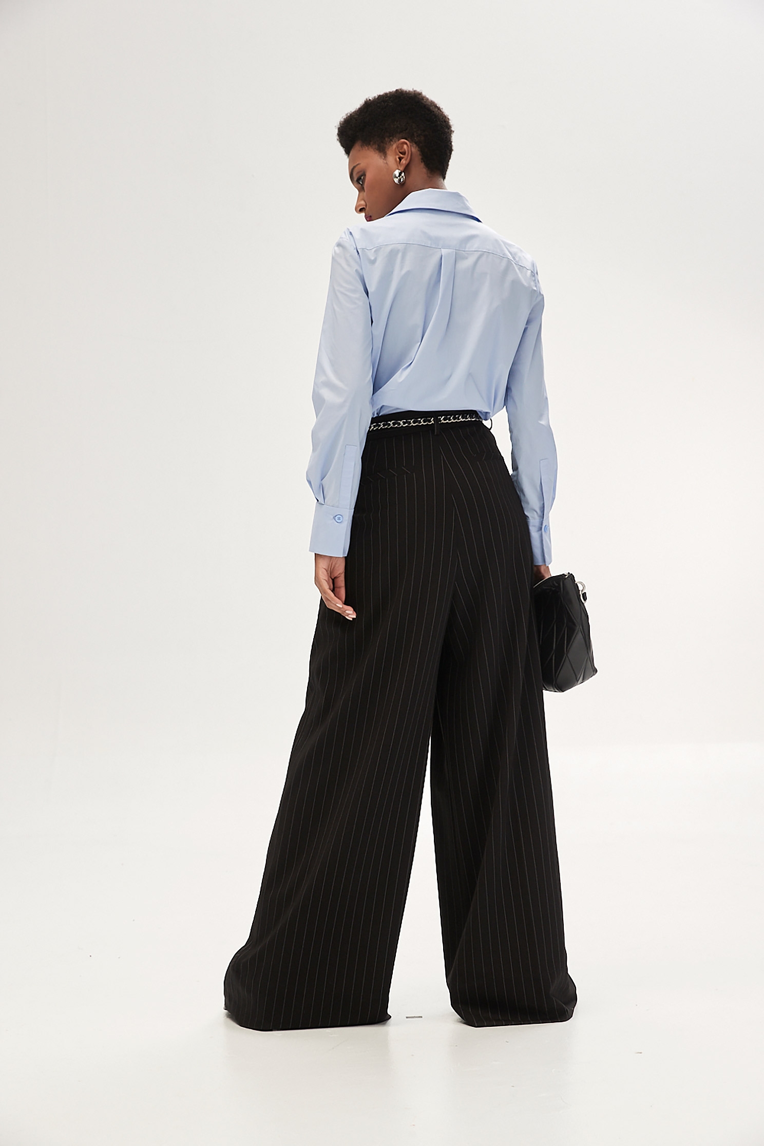 Pinstripe Wide Leg PantsPinstripe Wide Leg Pants,Culottes,Season (SS) Look,Stripe,Culottes