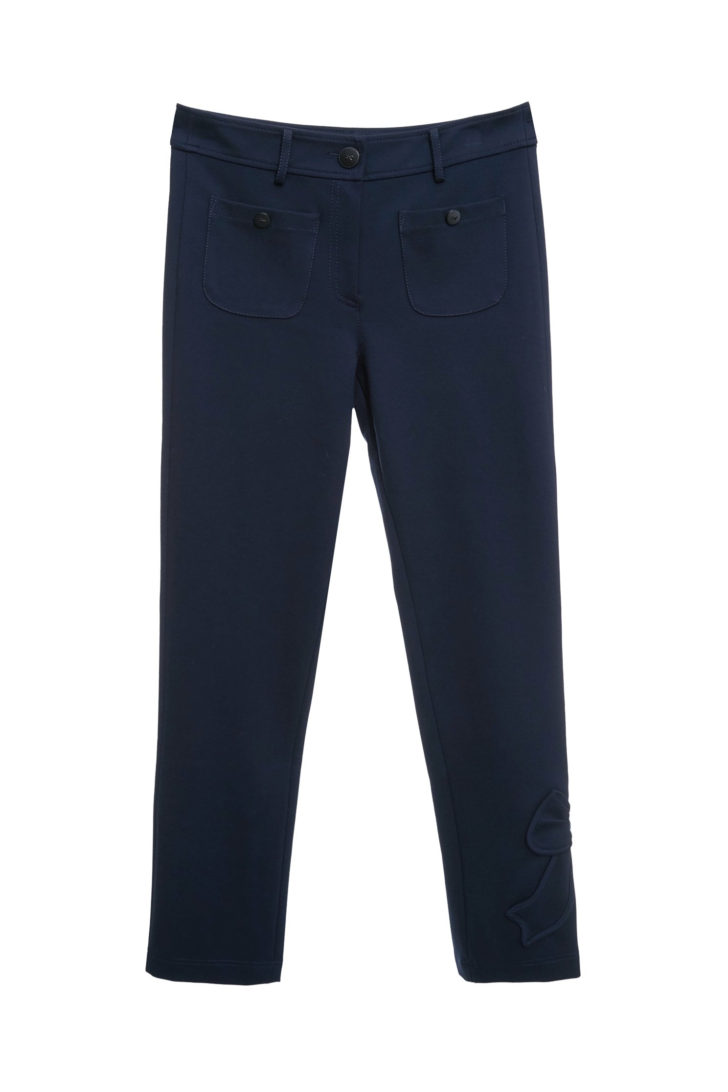 Bow Detail Navy Slim Fit PantsBow Detail Navy Slim Fit Pants,Season (AW) Look,Skinny pants,bows,pants