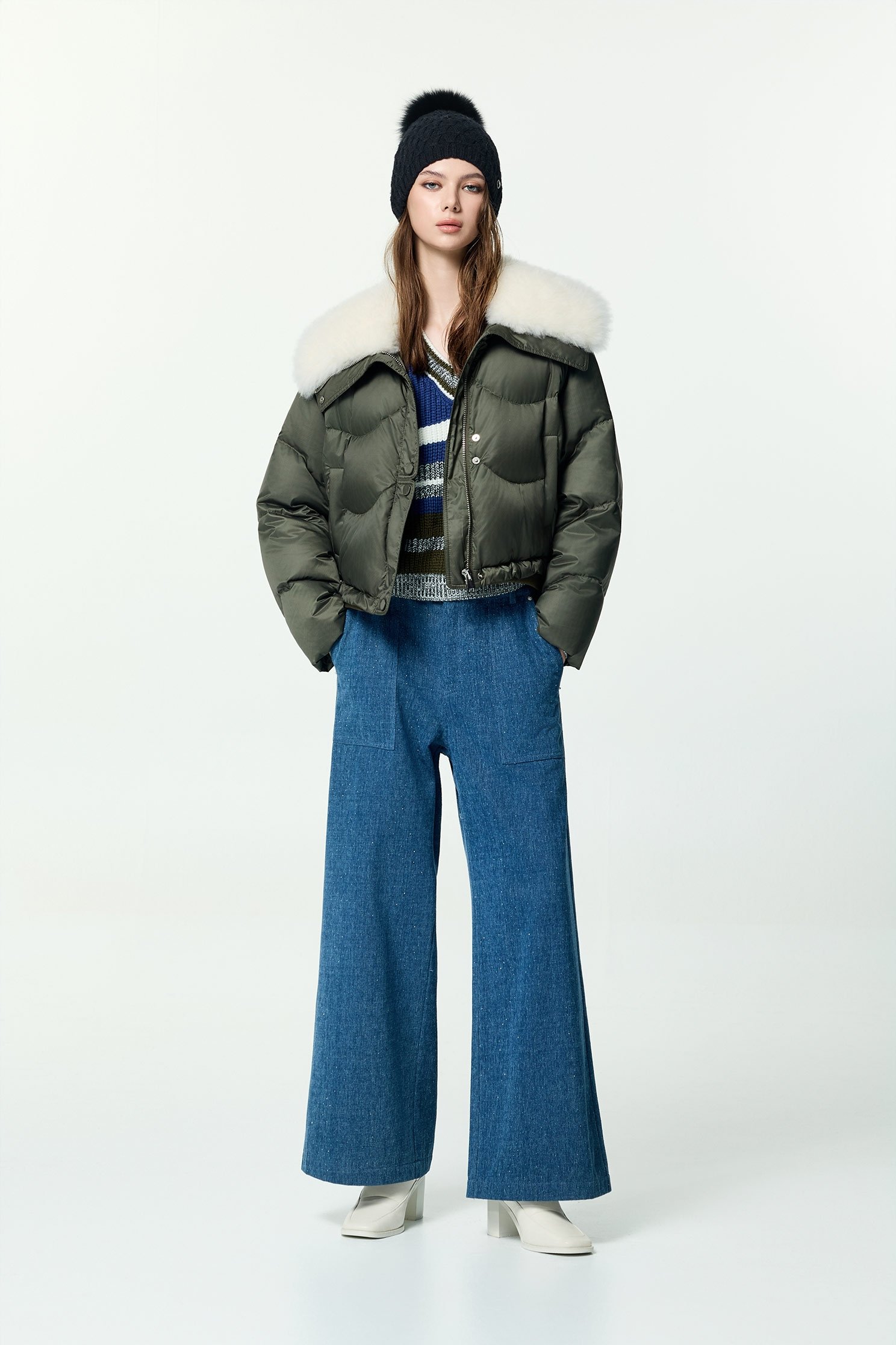 Sequin Detail Wide Leg JeansSequin Detail Wide Leg Jeans,Denim,Jeans,Season (AW) Look,Cotton,pants