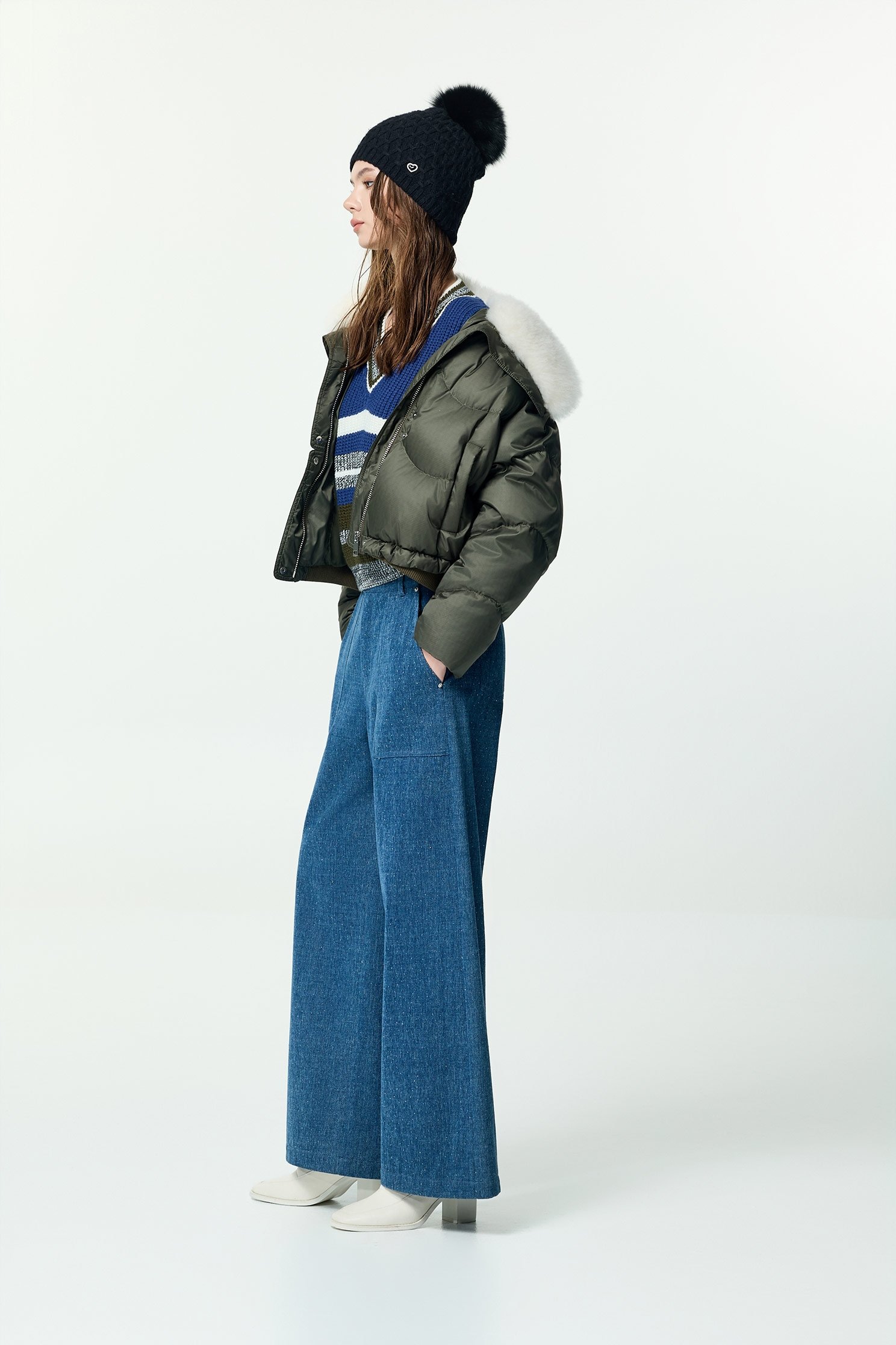 Sequin Detail Wide Leg JeansSequin Detail Wide Leg Jeans,Denim,Jeans,Season (AW) Look,Cotton,pants