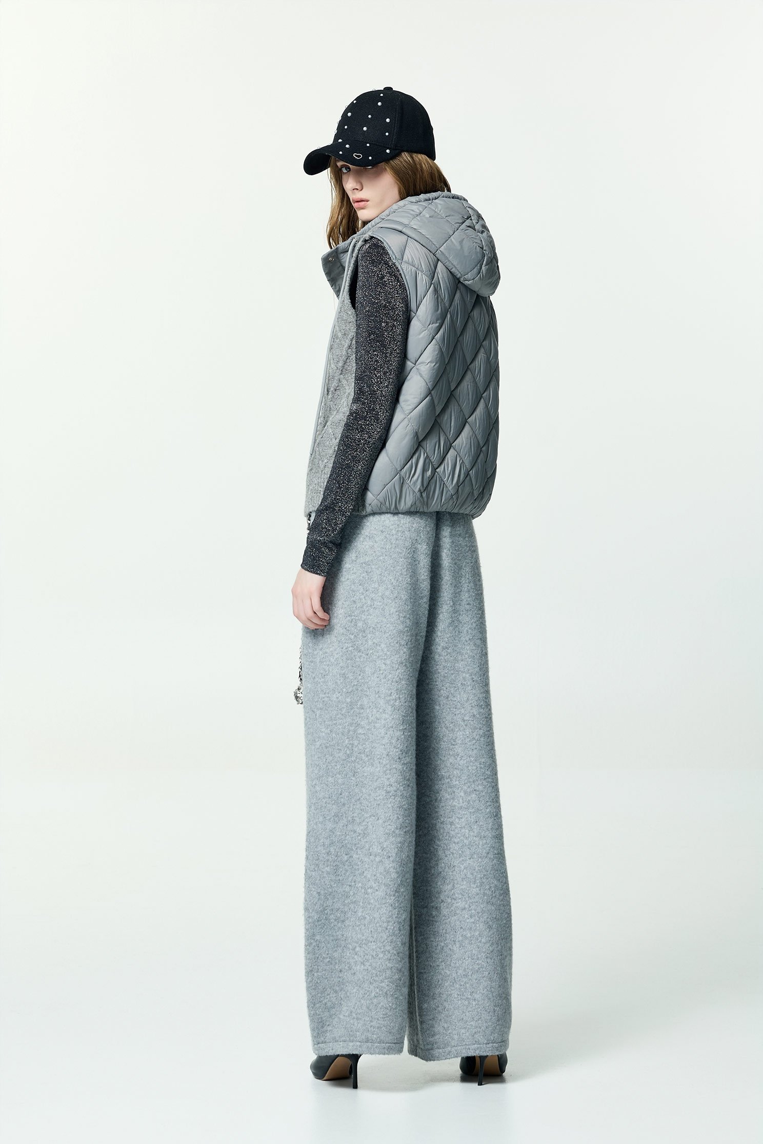 Light Grey Wide Leg Knit PantsLight Grey Wide Leg Knit Pants,Culottes,co-ord sets,Season (AW) Look,Culottes,Knitted,Pants