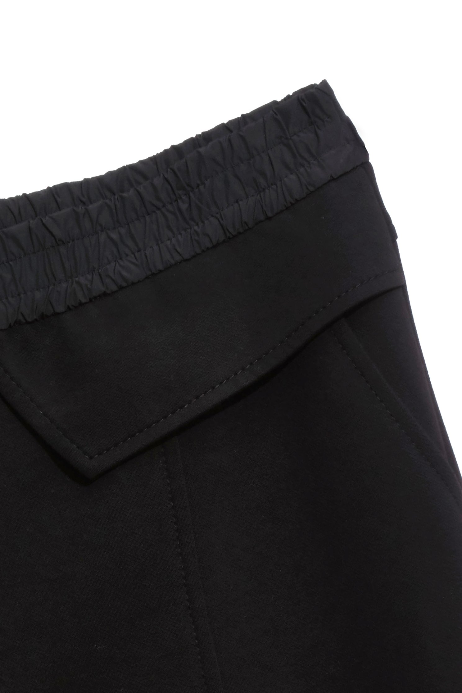 Pocket Flap Detail Front Zip PantsPocket Flap Detail Front Zip Pants,Season (AW) Look,pants,Black pants