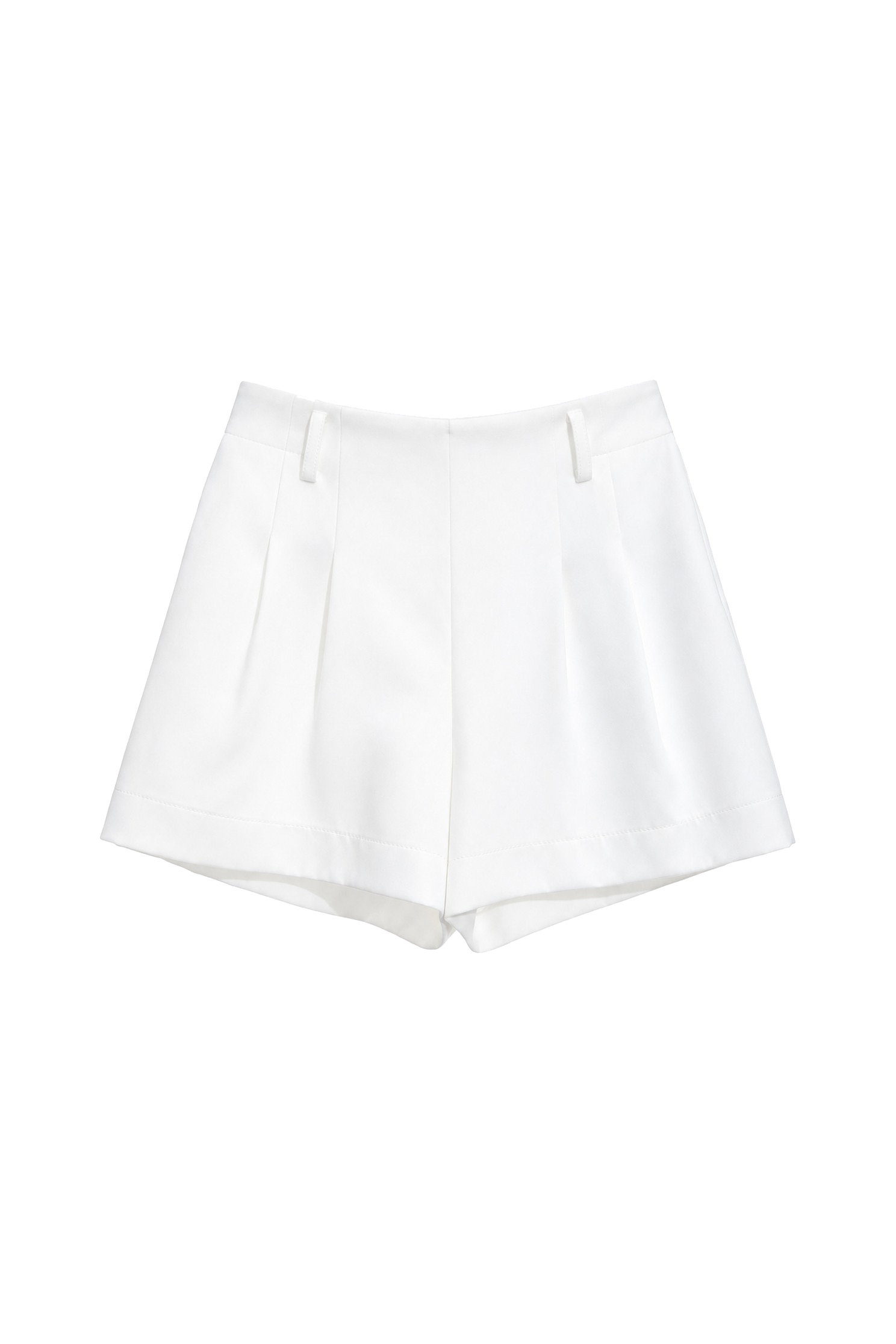 Classic Front Pleat ShortsClassic Front Pleat Shorts,White shorts,White pants,Shorts,Season (AW) Look,pants