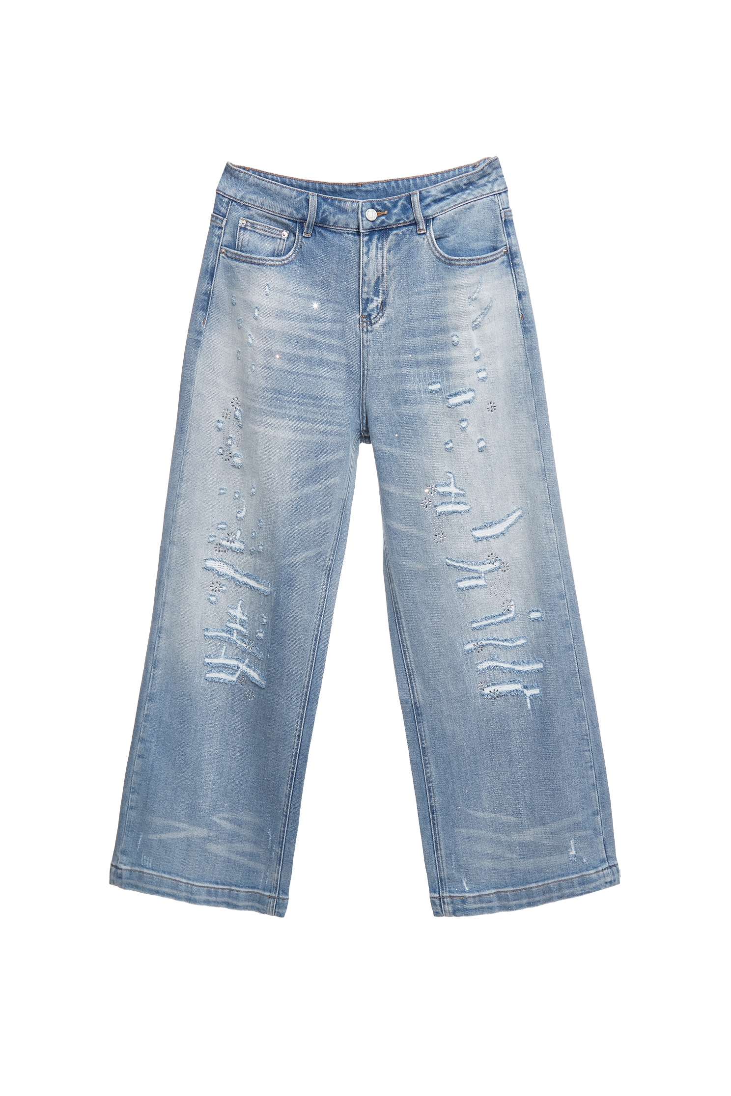 Sequin Detail Distress JeansSequin Detail Distress Jeans,Denim,Jeans,Season (AW) Look,pants