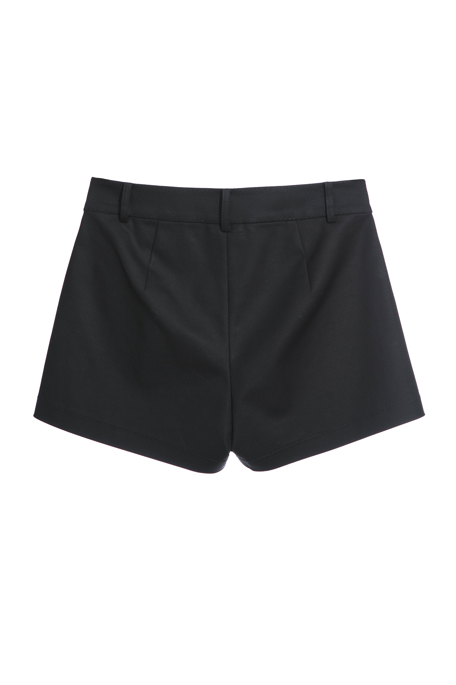 Basic Black ShortsClassic shorts with metal design,Shorts