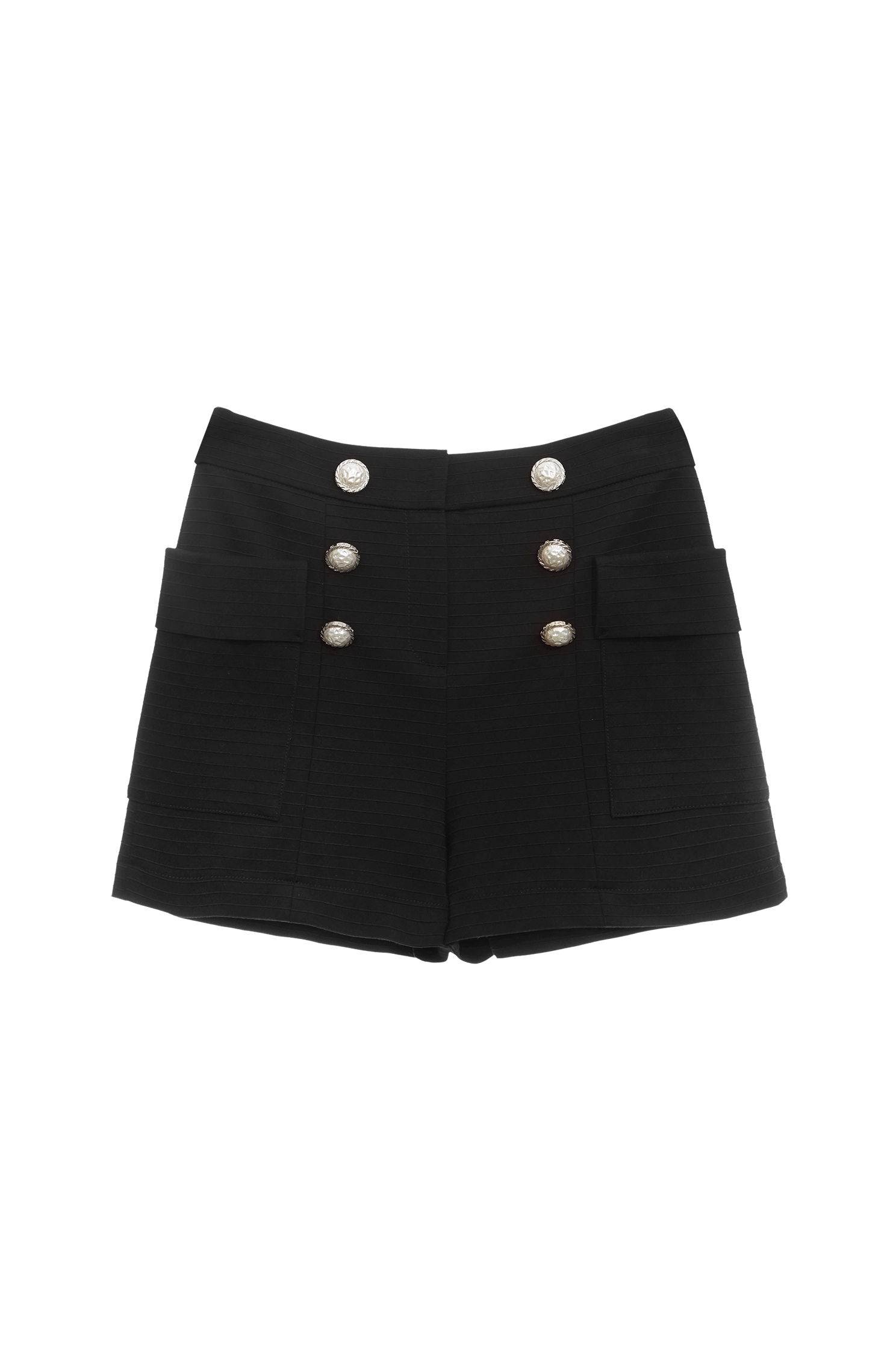 Jet Black Patch Pocket ShortsJet Black Patch Pocket Shorts,Season (SS) Look,Shorts,Back To Classic,Back To B/W