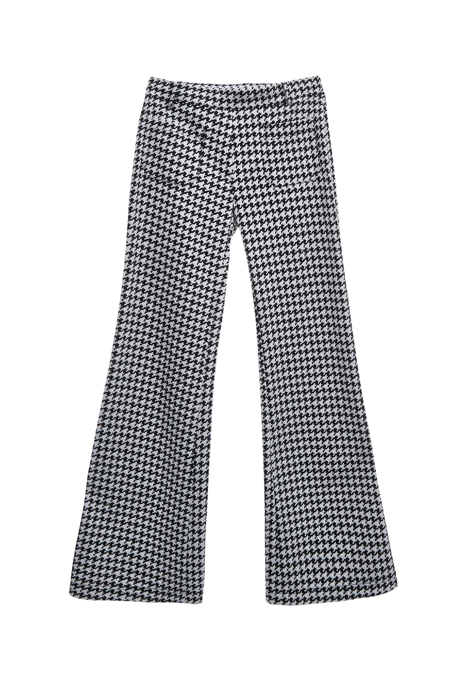 Houndstooth Boot Leg PantsHoundstooth Boot Leg Pants,Bell-bottoms,Season (AW) Look,pants,Knitted