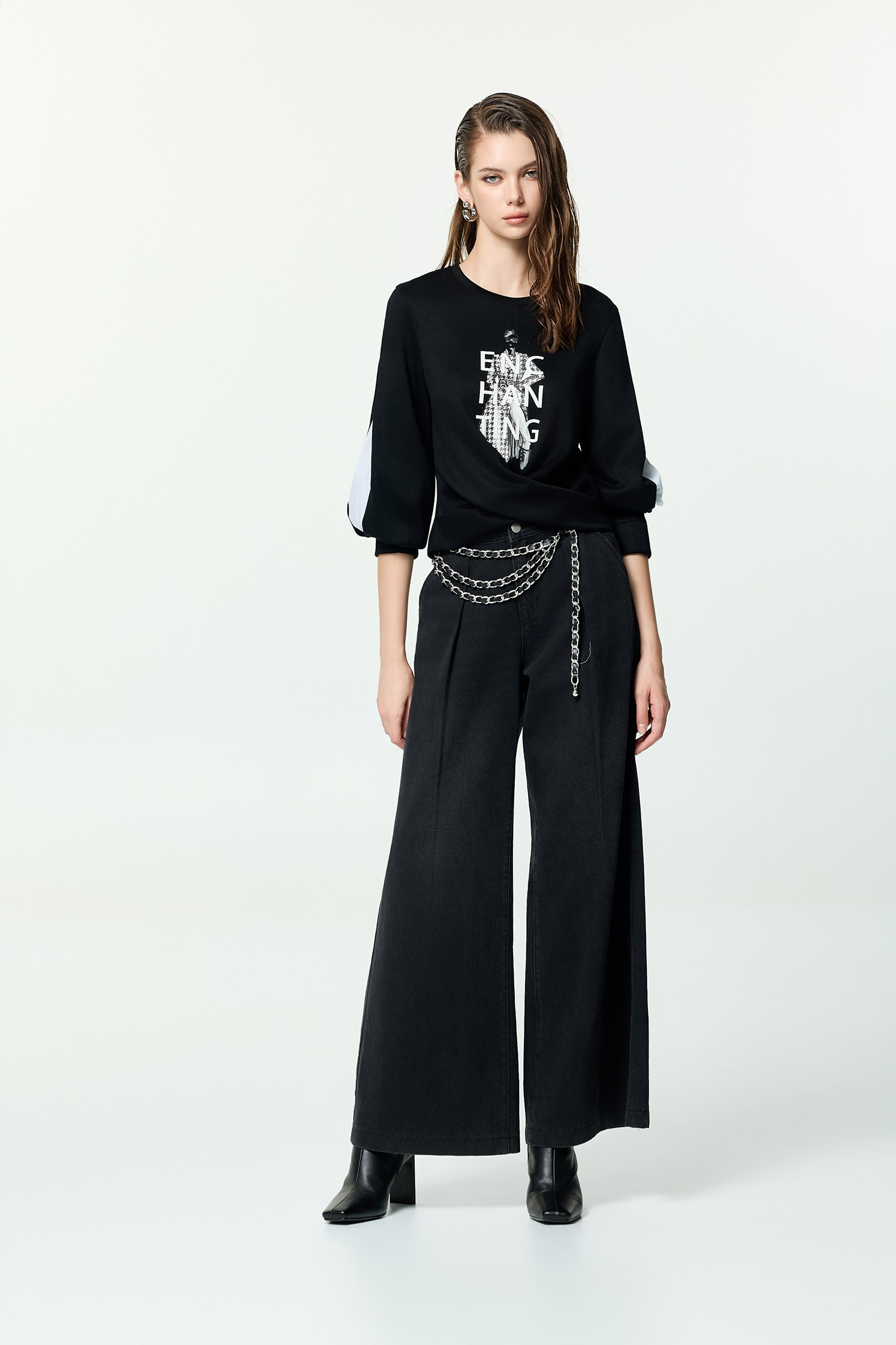 Wide Leg Black JeansWide Leg Black Jeans,Denim,Jeans,Season (AW) Look,pants,Black jeans,Black pants