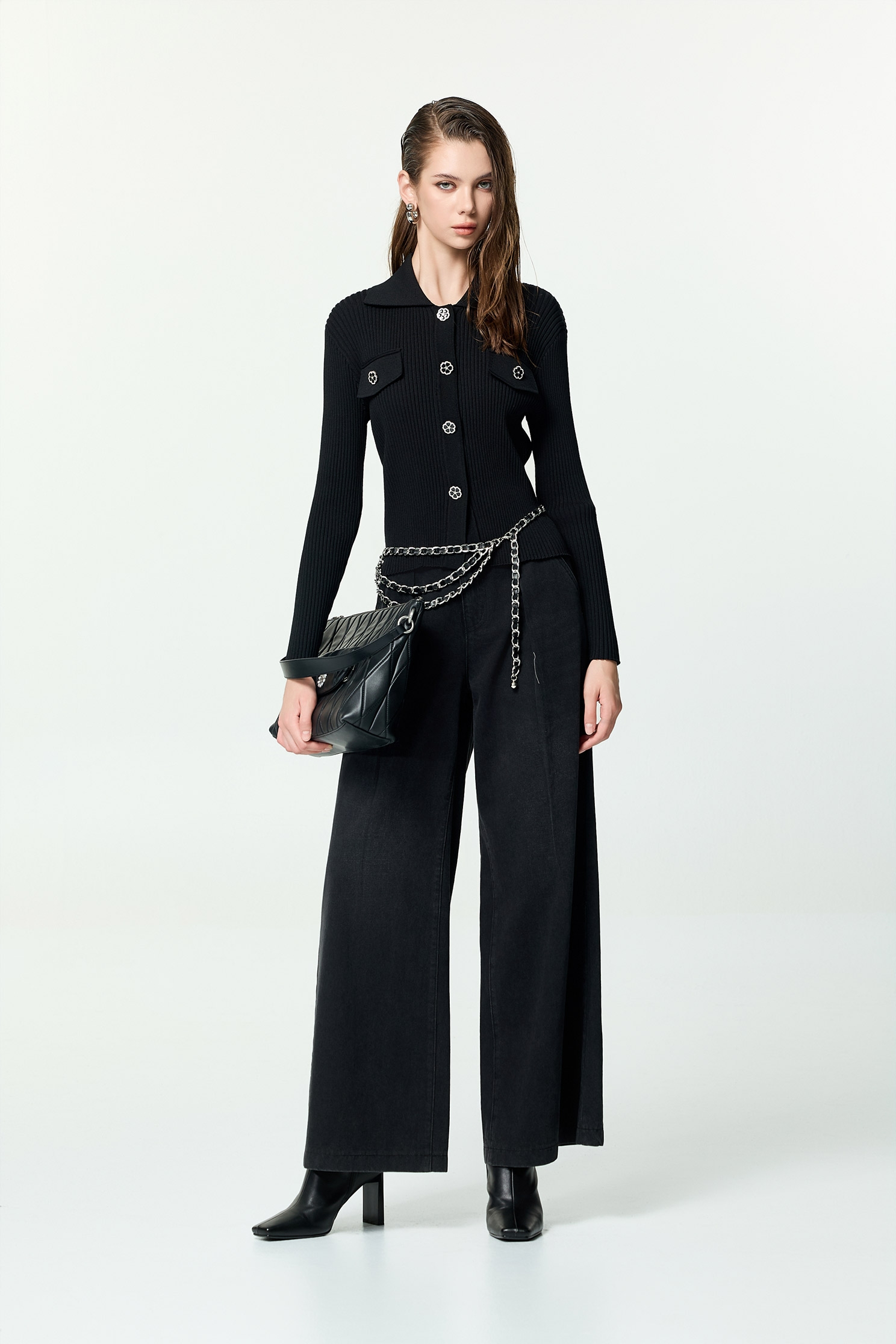 Wide Leg Black JeansWide Leg Black Jeans,Denim,Jeans,Season (AW) Look,pants,Black jeans,Black pants