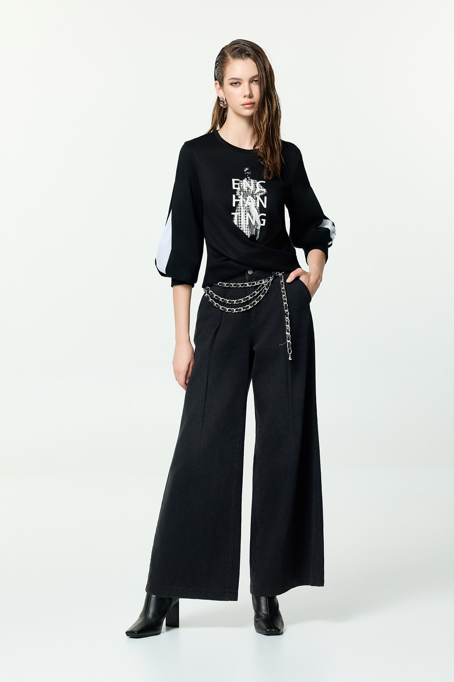 Wide Leg Black JeansWide Leg Black Jeans,Denim,Jeans,Season (AW) Look,pants,Black jeans,Black pants