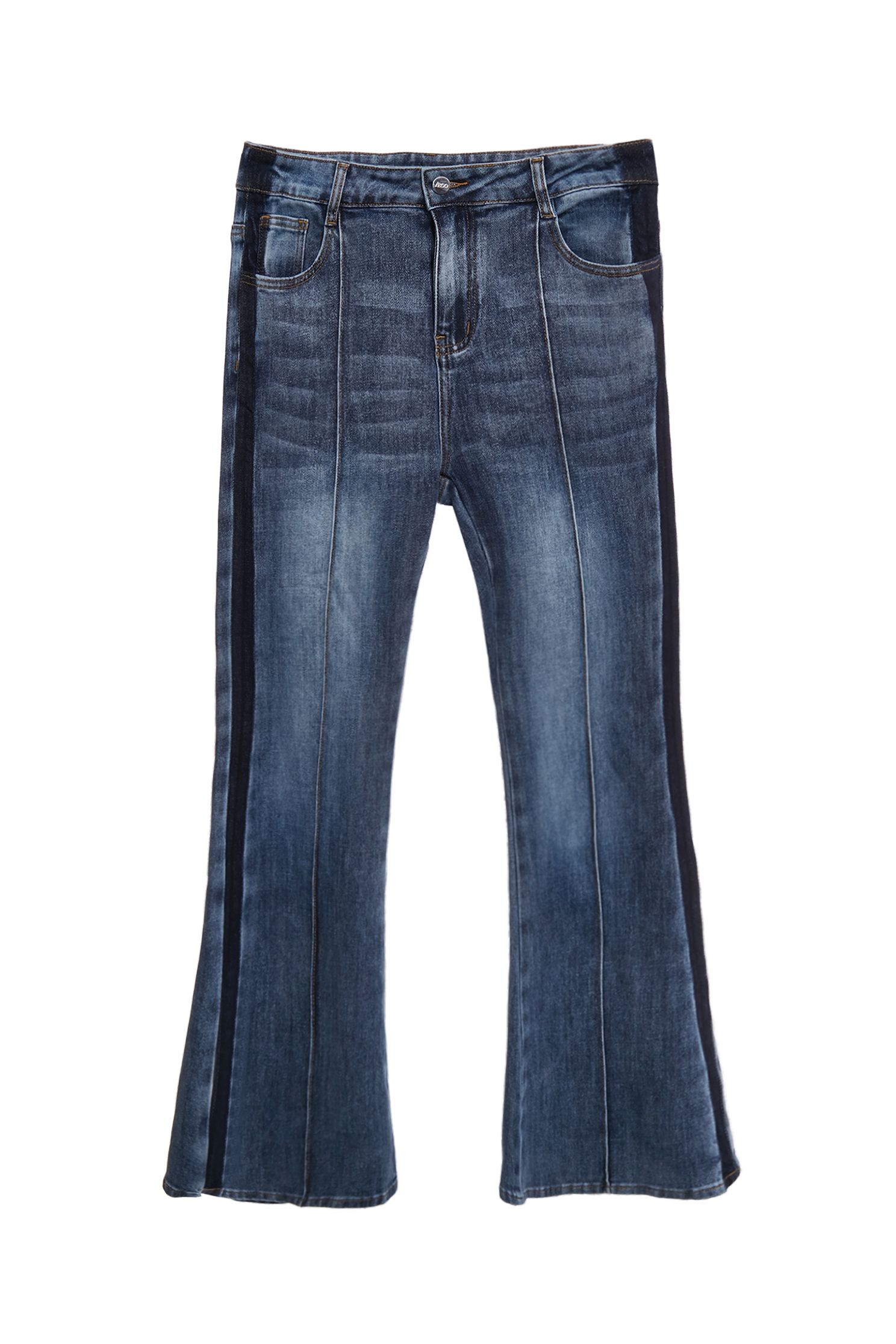 Boot Leg Jeans With Contrast Side Trim DetailBoot Leg Jeans With Contrast Side Trim Detail,Denim,Bell-bottoms,Denim,Jeans,Season (AW) Look,Valentine,Bell-bottoms