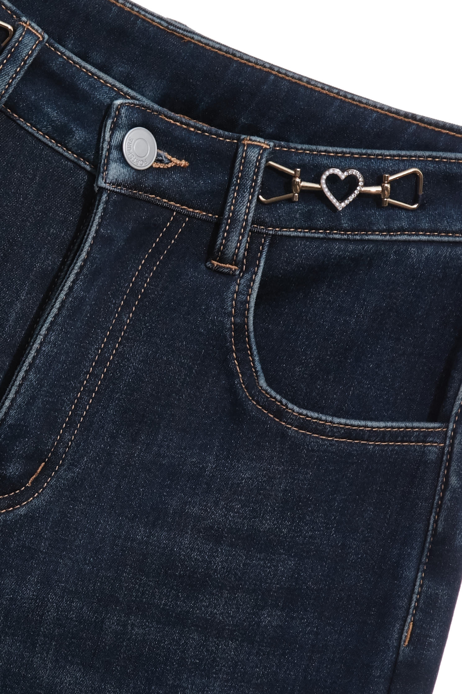 Slim Fit Jeans With Accessory DetailSlim Fit Jeans With Accessory Detail,Denim,Jeans,Season (AW) Look,pants