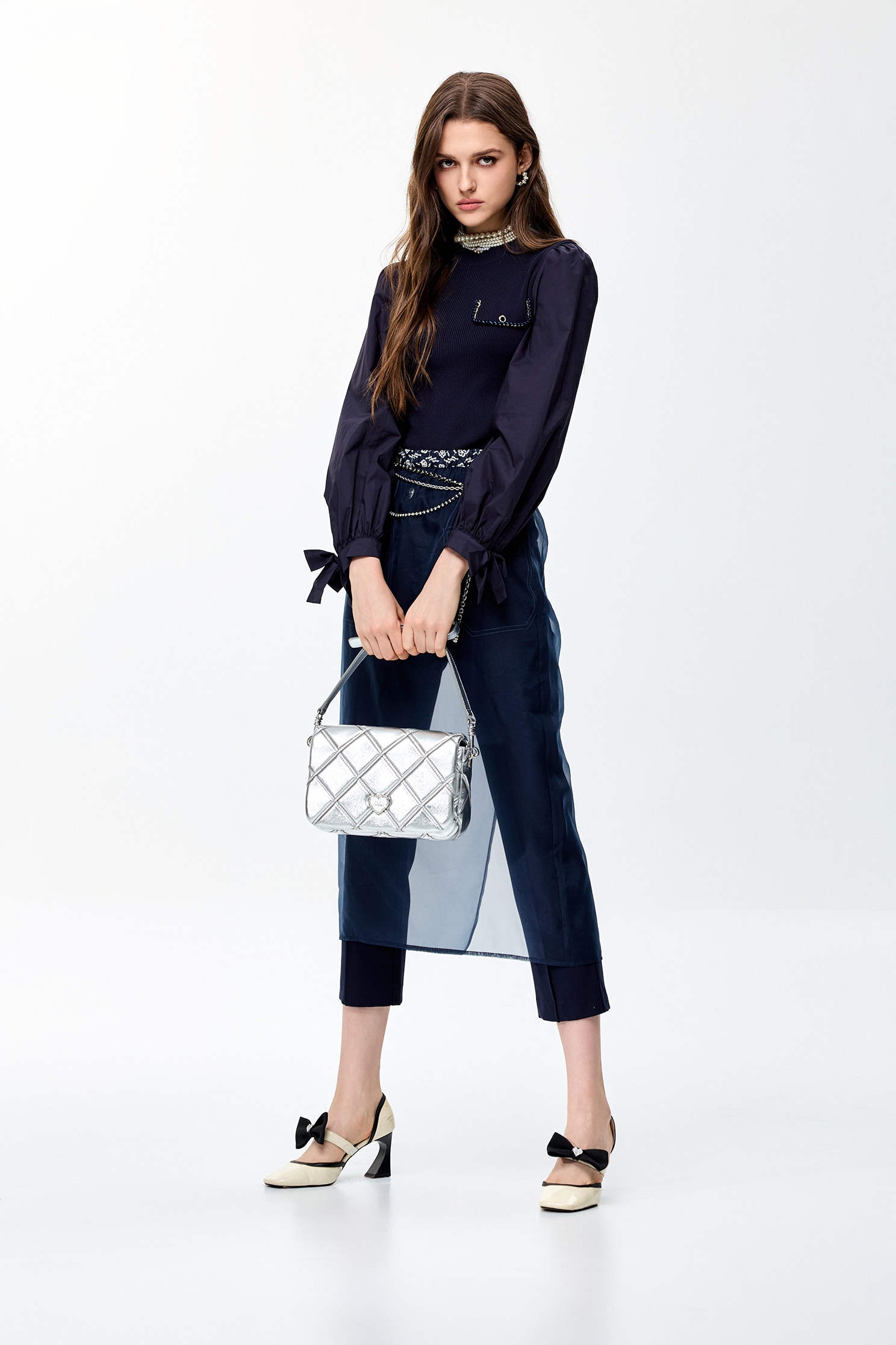 Contrast Stitching Detail Slim Fit PantsContrast Stitching Detail Slim Fit Pants,Season (SS) Look,Skinny pants,Skinny pants,Pants