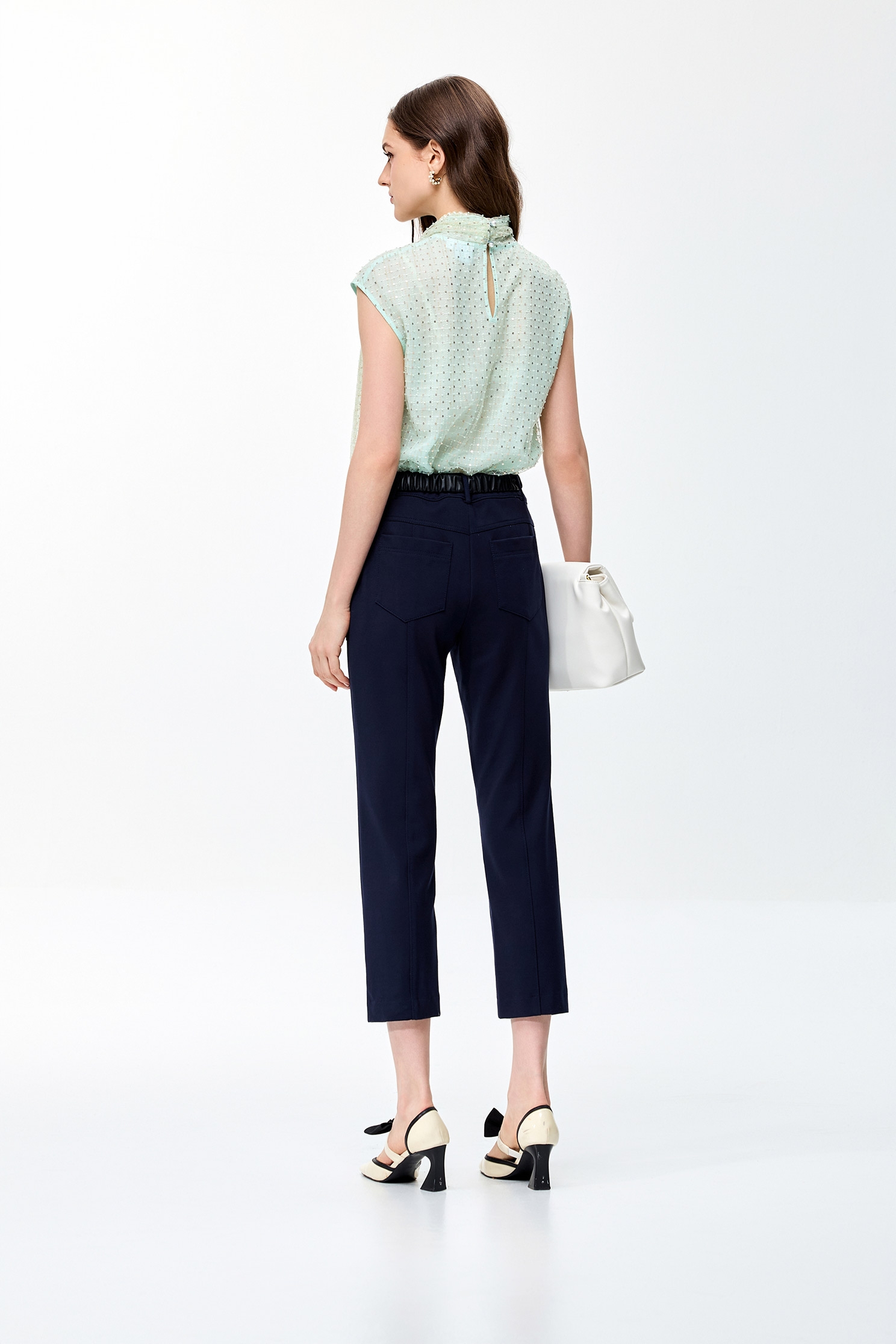 Contrast Stitching Detail Slim Fit PantsContrast Stitching Detail Slim Fit Pants,Season (SS) Look,Skinny pants,Skinny pants,Pants