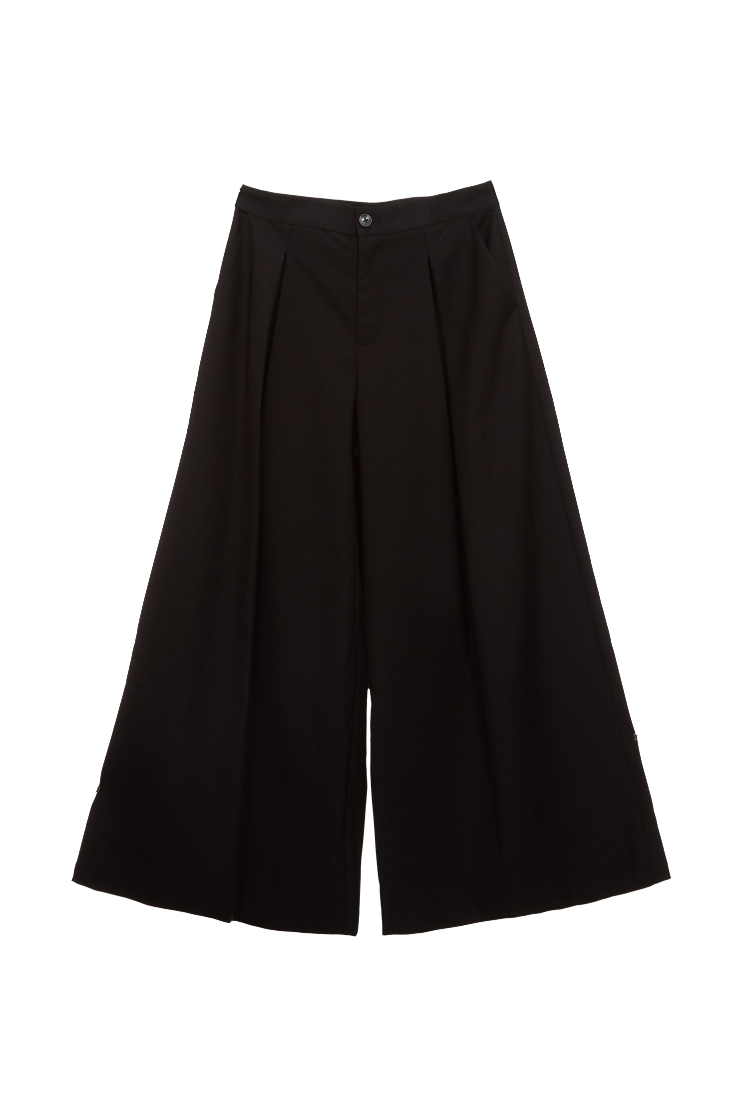 Wide Leg Pleated PantsWide Leg Pleated Pants,Culottes,Season (SS) Look,Back To Classic,Culottes,Back To B/W