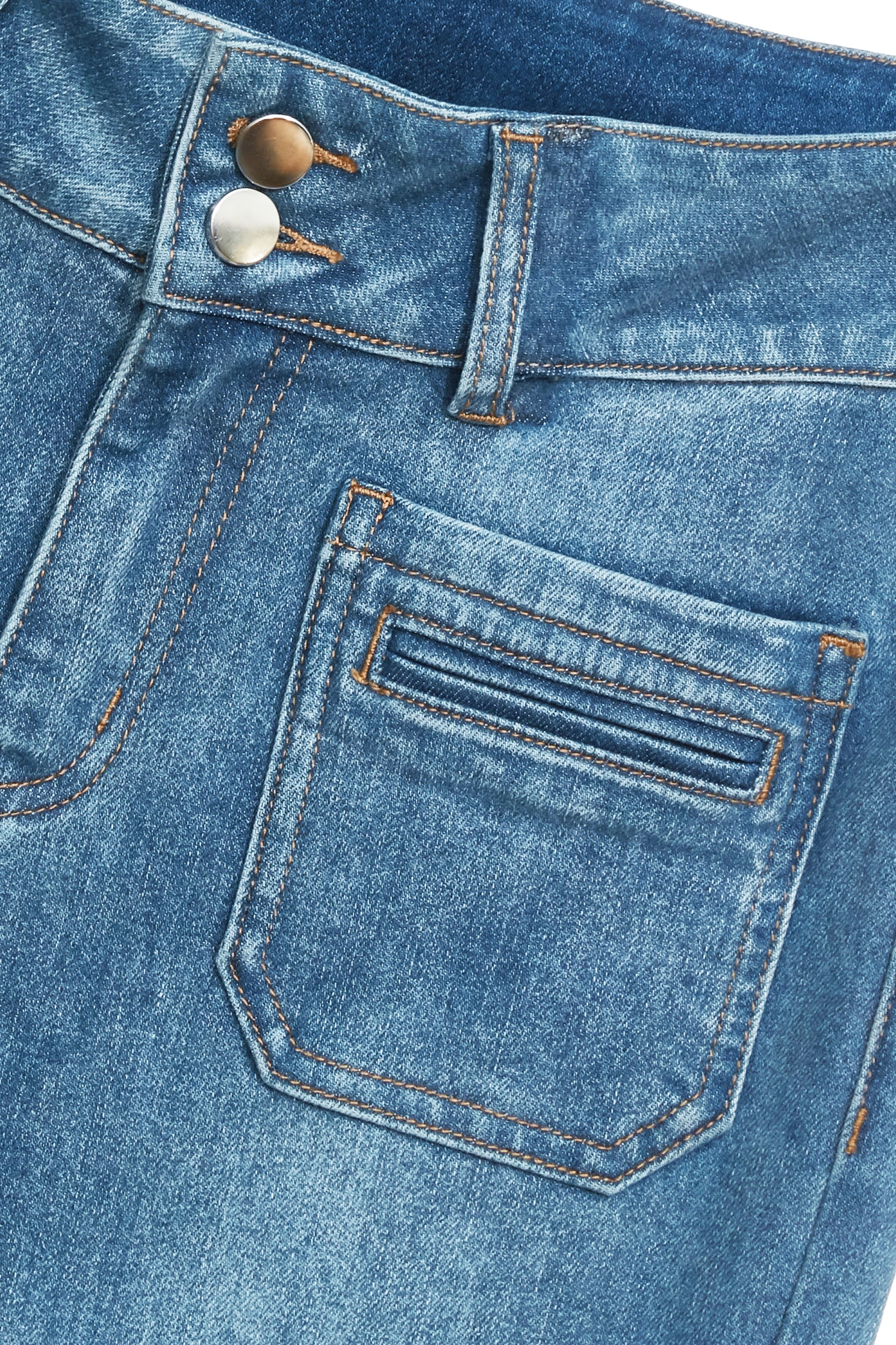 Patch Pockets Boot Leg JeansPatch Pockets Boot Leg Jeans,Bell-bottoms,Season (SS) Look,Denim,Jeans,Bell-bottoms