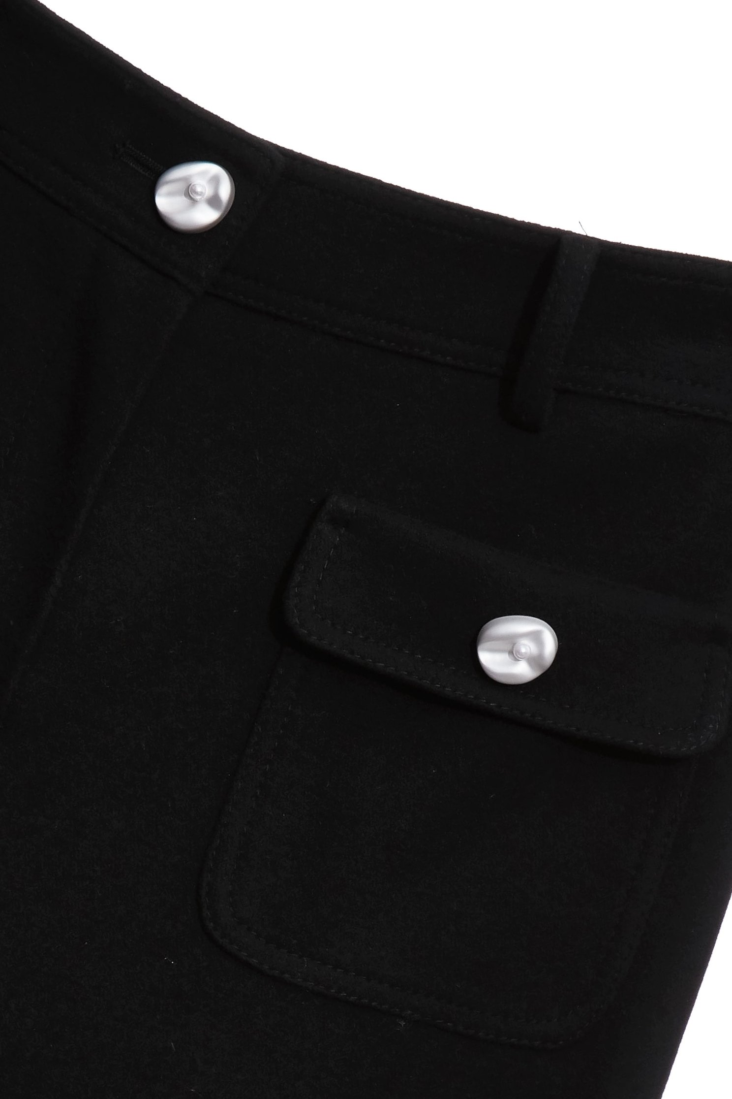 Jet Black Fleece Wide Leg PantsJet Black Fleece Wide Leg Pants,Culottes,Season (SS) Look,pearl,pants,Black pants