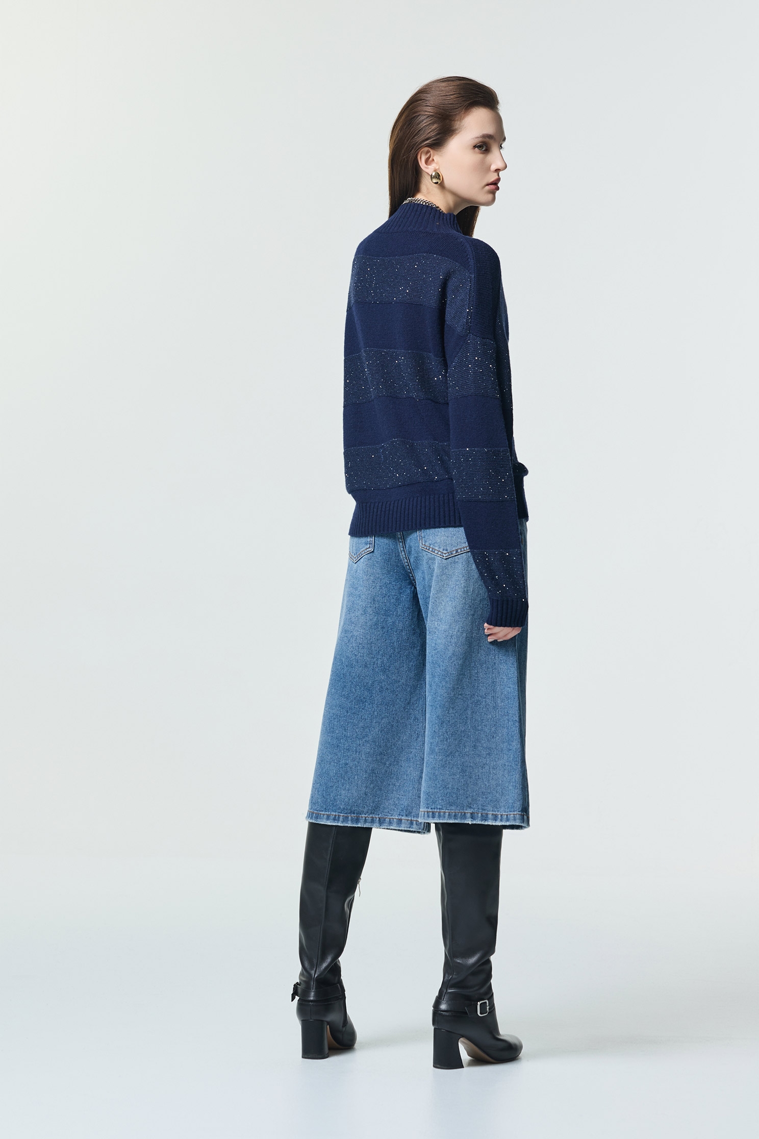 Wide Leg Capri JeansWide Leg Capri Jeans,Season (SS) Look,Denim,Jeans,pants