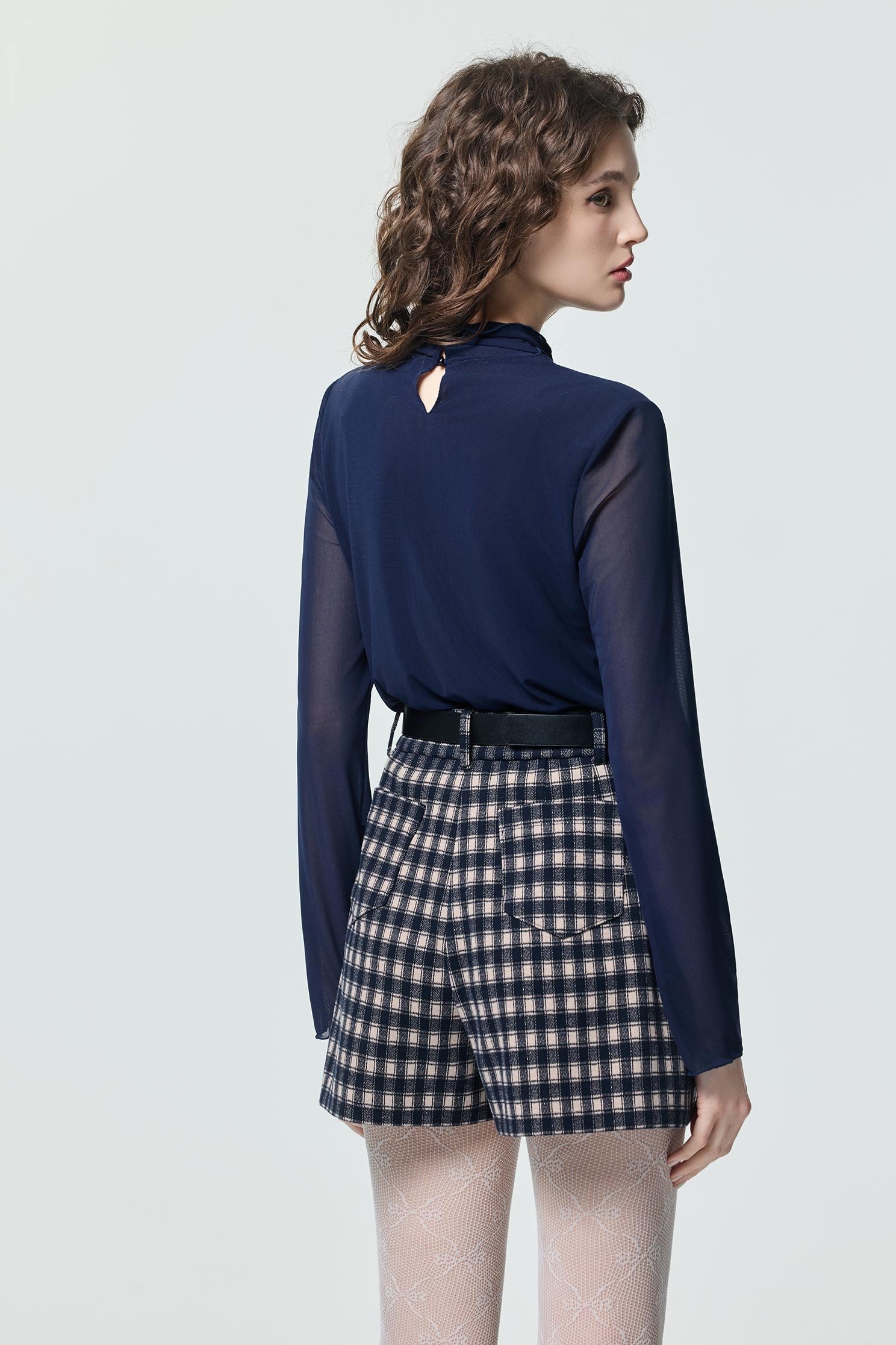 Checkered ShortsCheckered Shorts,Season (SS) Look,Plaid,Shorts,pants