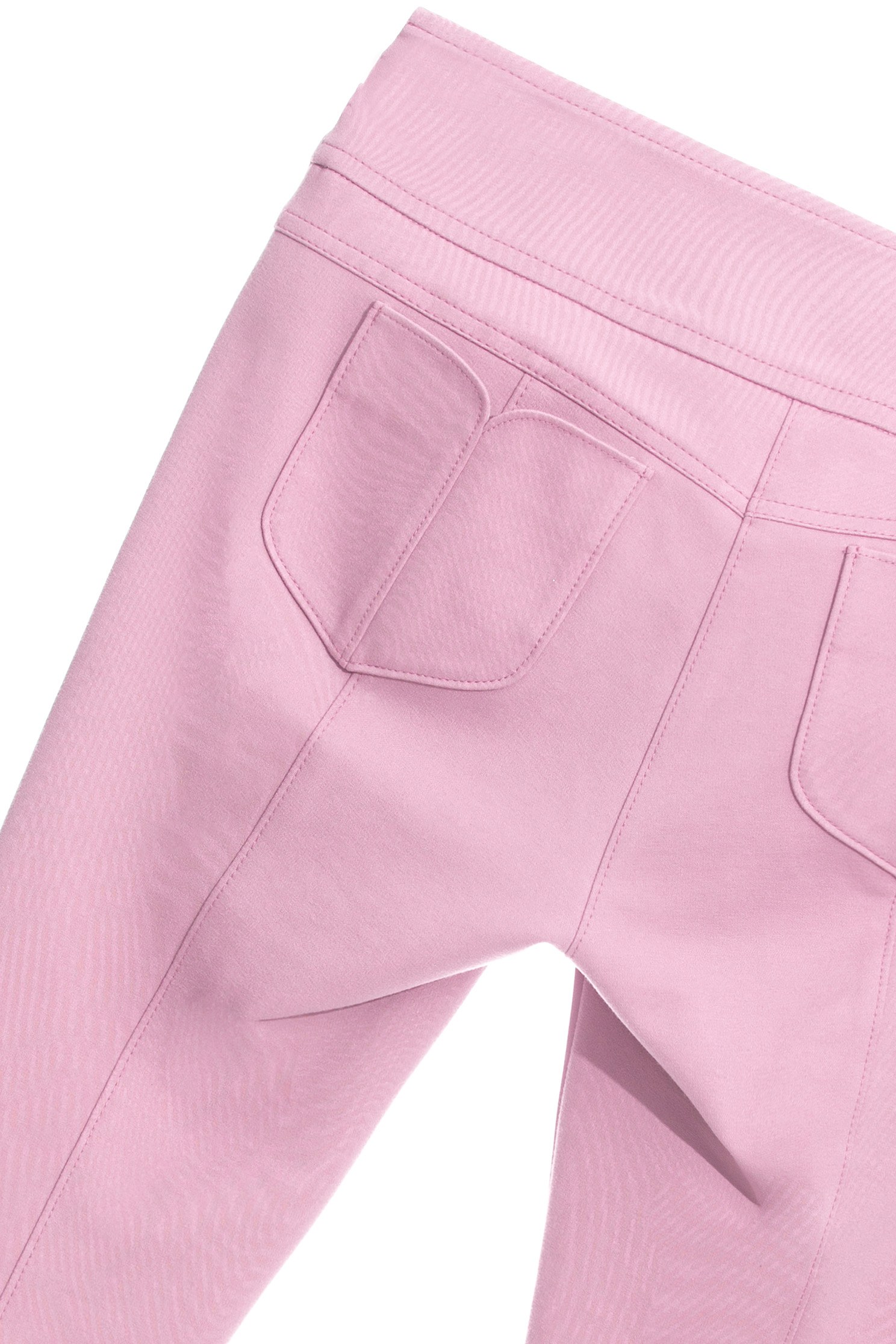 Pink Splicing Skinny PantsContrast pink pants,Skinny pants,Valentine,Skinny pants